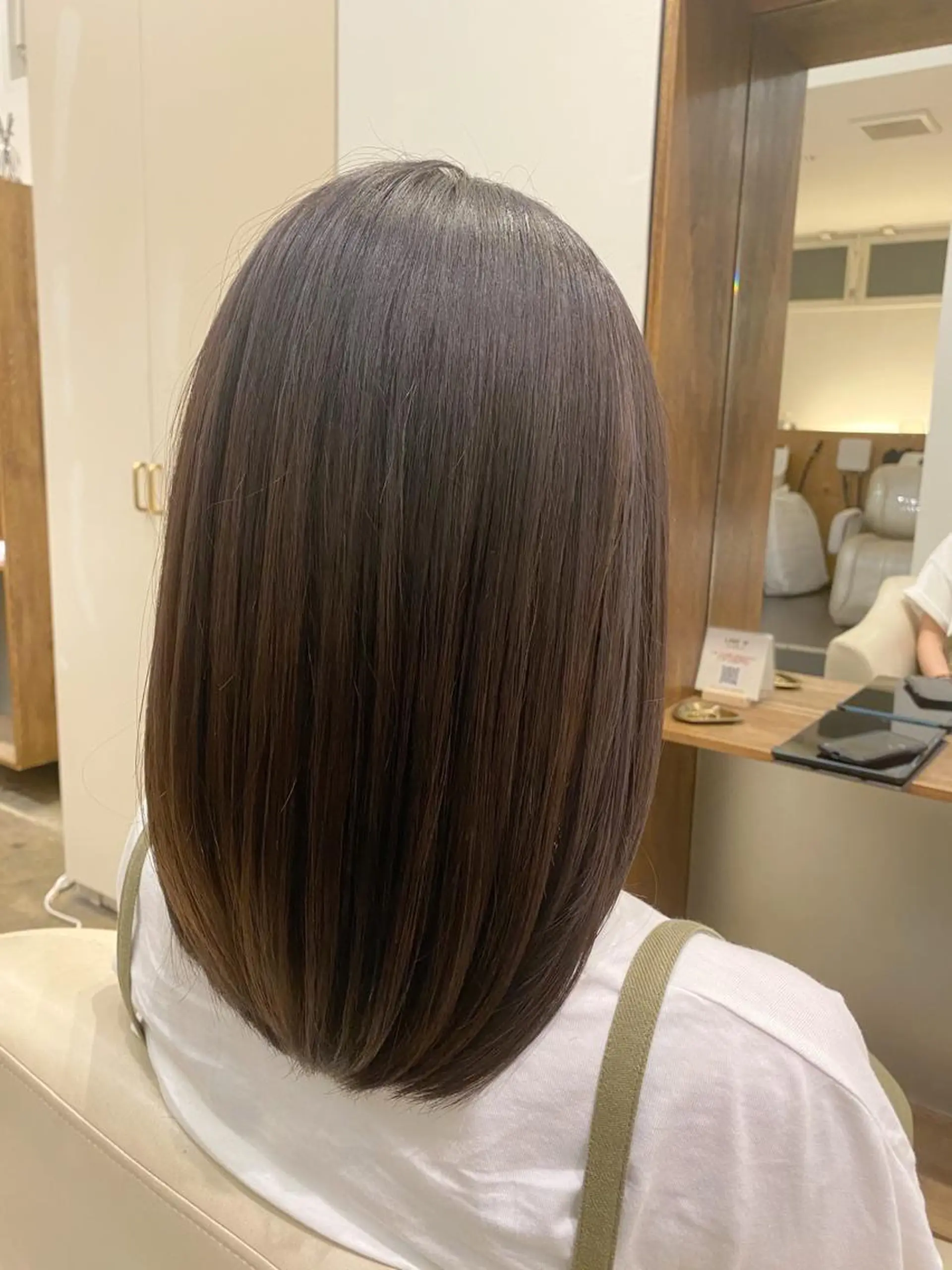 ミディアム カラー ヘアカラー トリートメント 入江 允のヘアスタイル