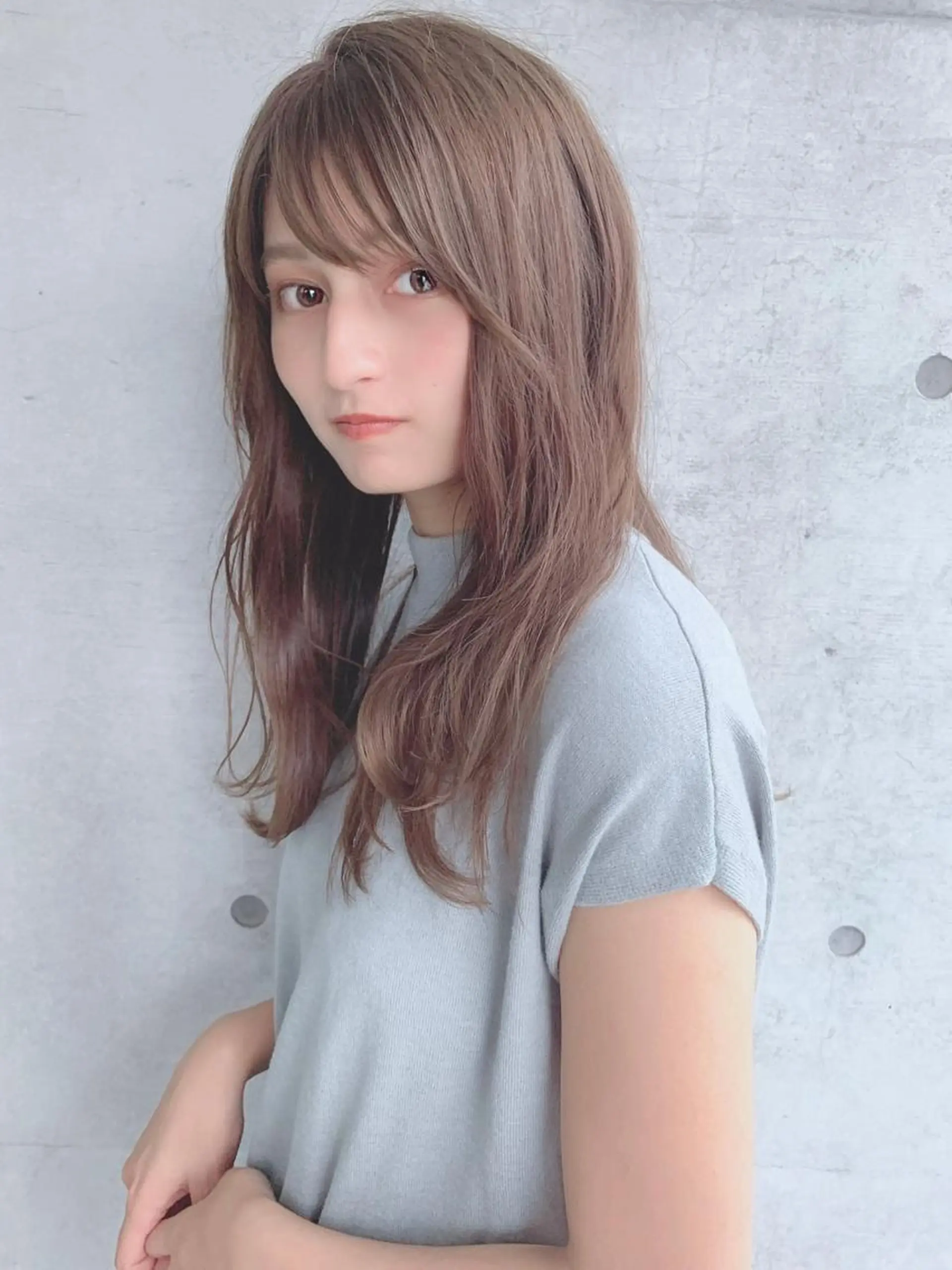 ロング カラー パーマ ヘアアレンジ アディクシーカラー 透明感カラー 【公式】amble luxe池袋東口🩷のヘアスタイル