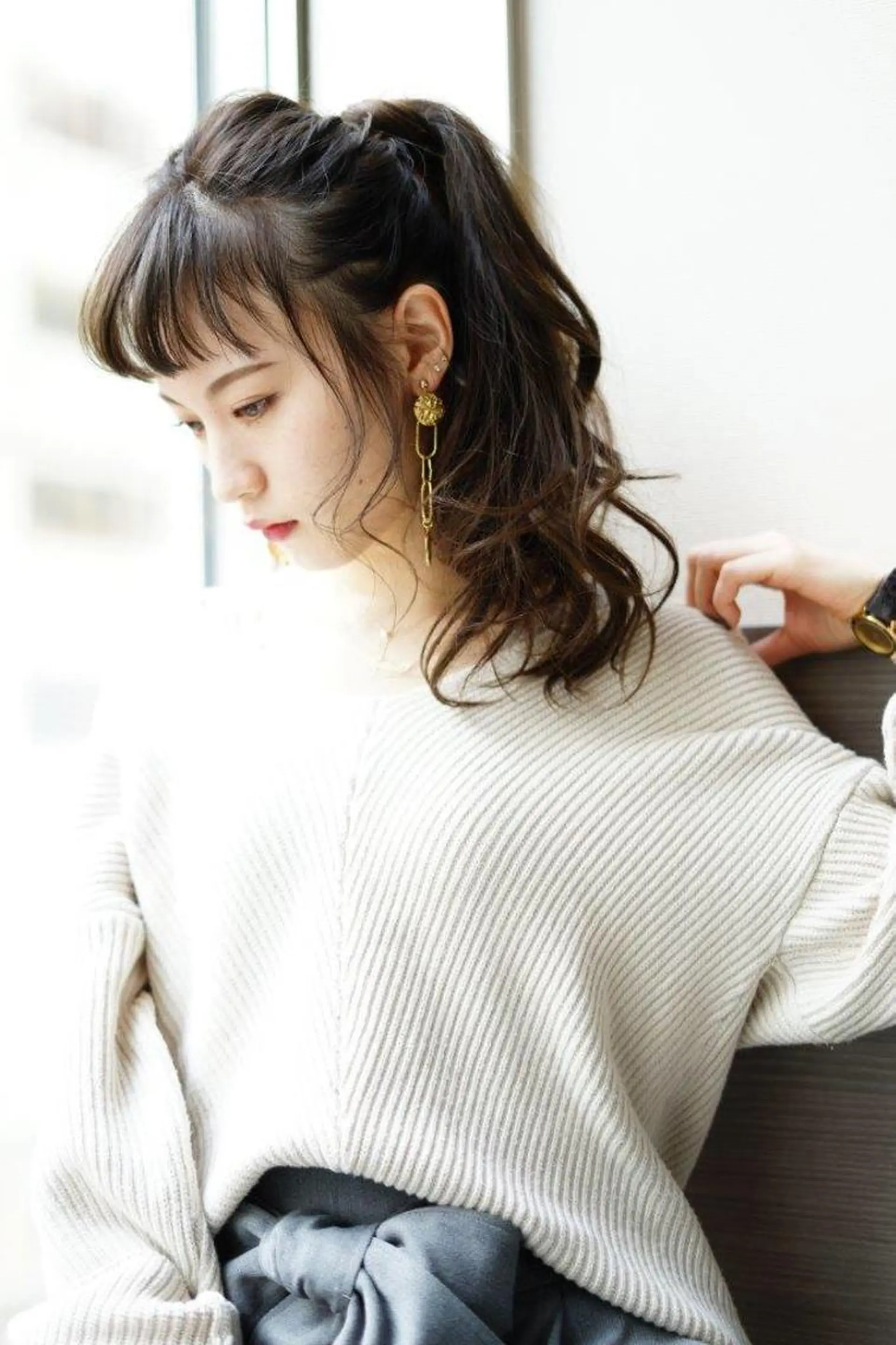 ロング ヘアカラー 江崎 わか子のヘアスタイル