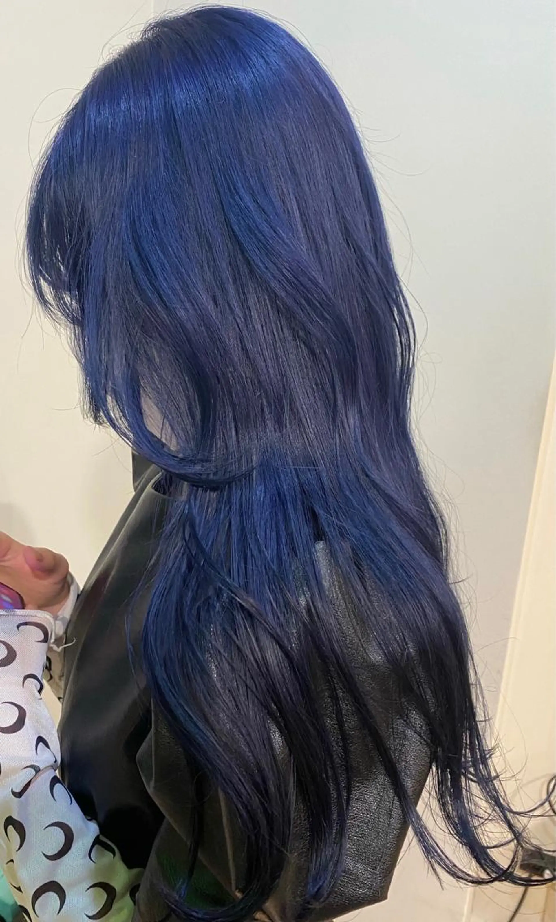 ロング カラー パーマ ヘアアレンジ メンズ キッズ ネイル マツエク・マツパ メンズブリーチ メンズハイトーン メンズ韓国風 ブリーチ ブルーカラー ヘアカラー 🌈デザインヘア職人 Kaede🌈のヘアスタイル