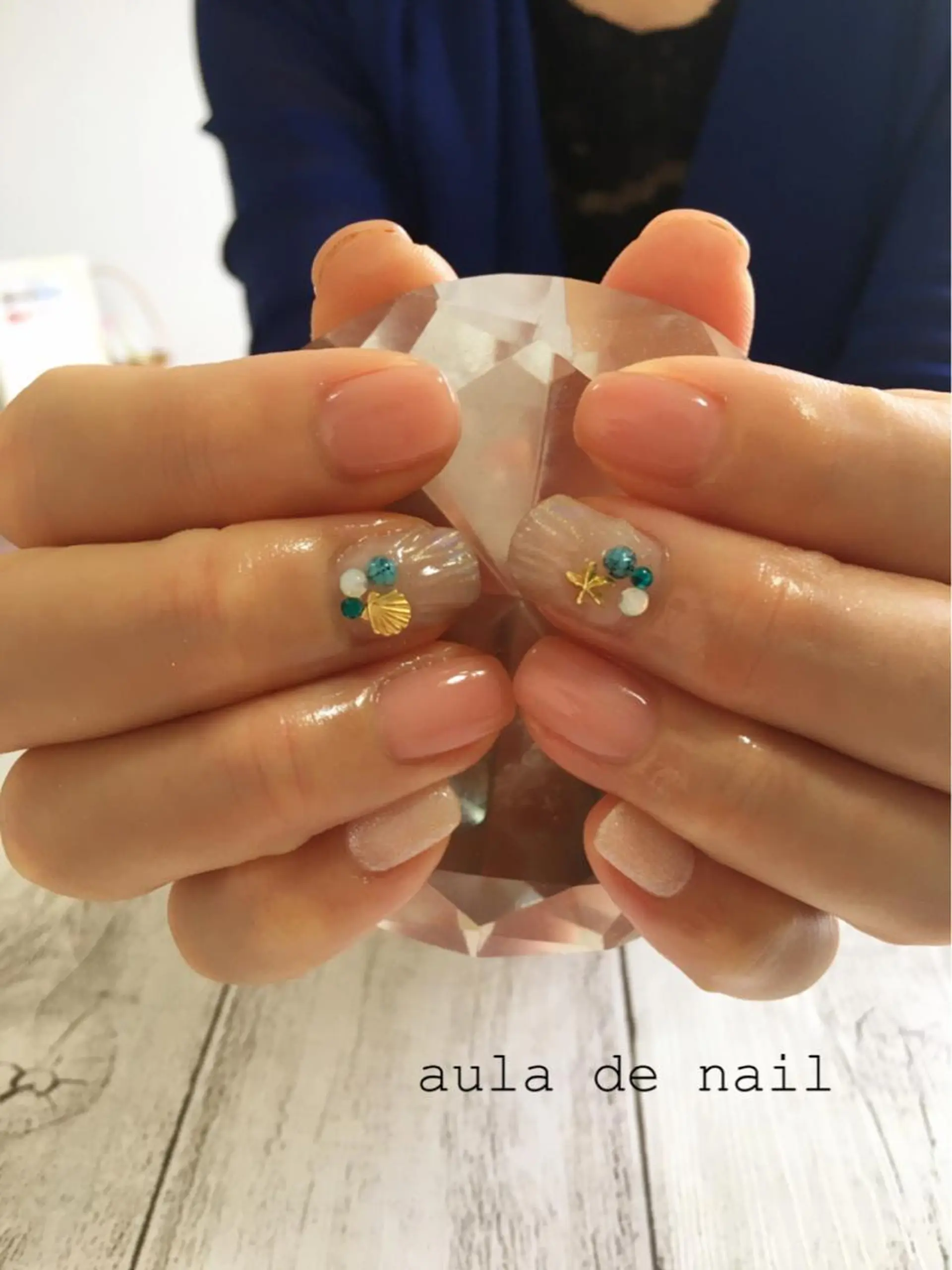 ネイル クリアネイル ハンドネイル auladenail アウラデネイルのネイルデザイン