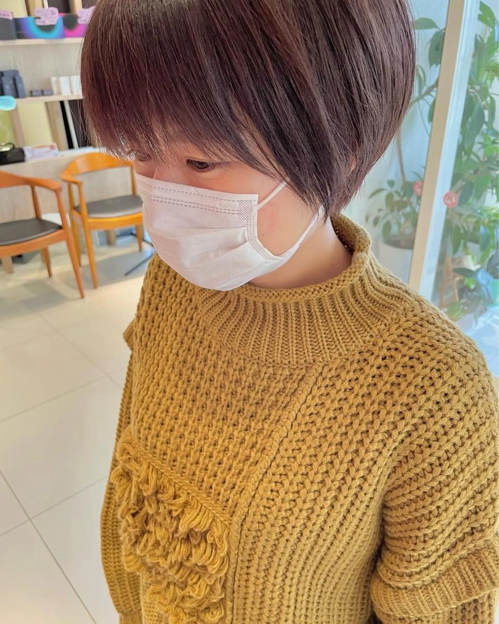 ショート カラー ショートボブ ボブ ショートヘア 鶴岡で縮毛矯正なら お任せ！ハヤシナオミのヘアスタイル