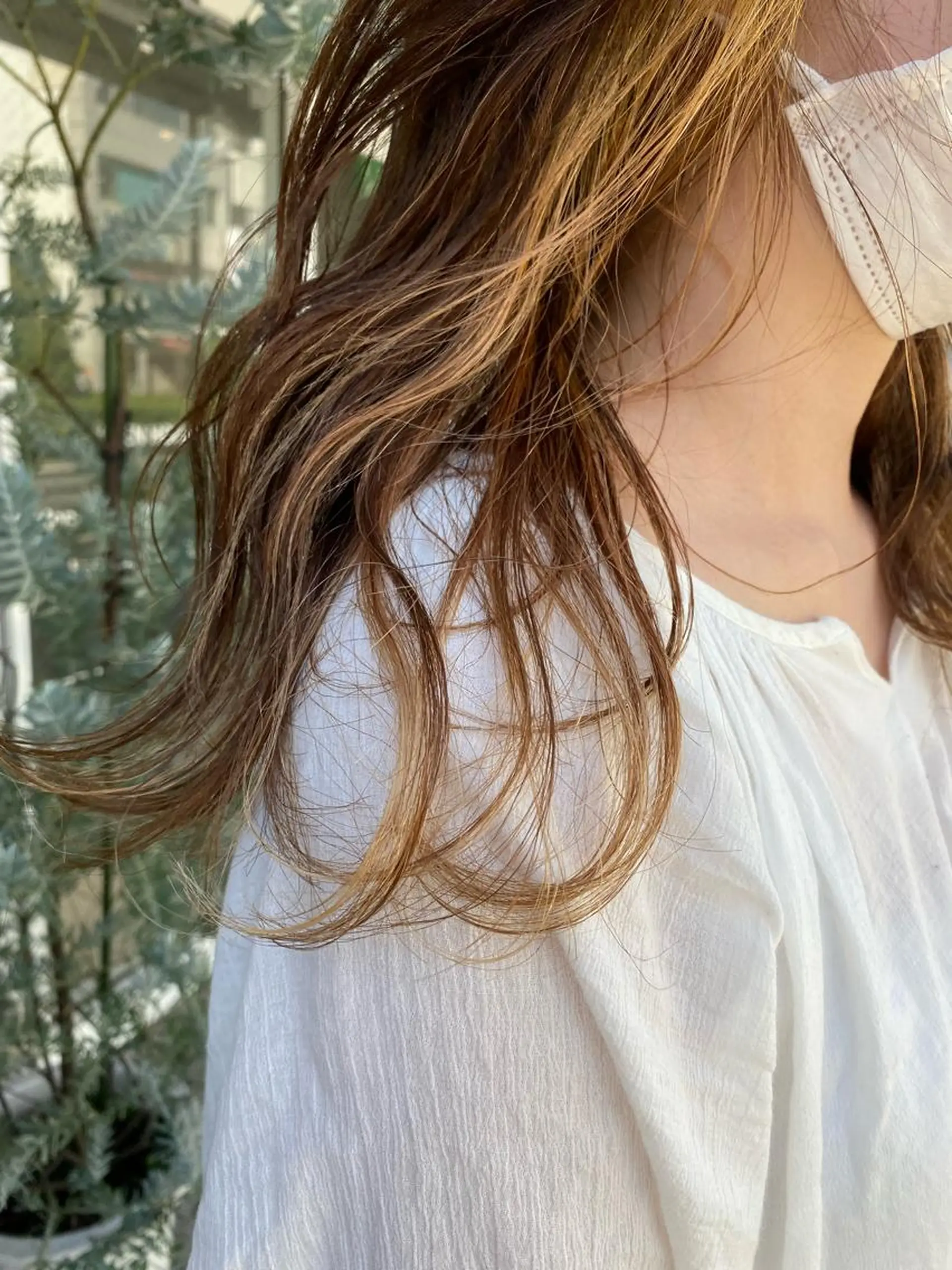 ミディアム ヘアカラー ボブ/ハイトーン REINAのヘアスタイル