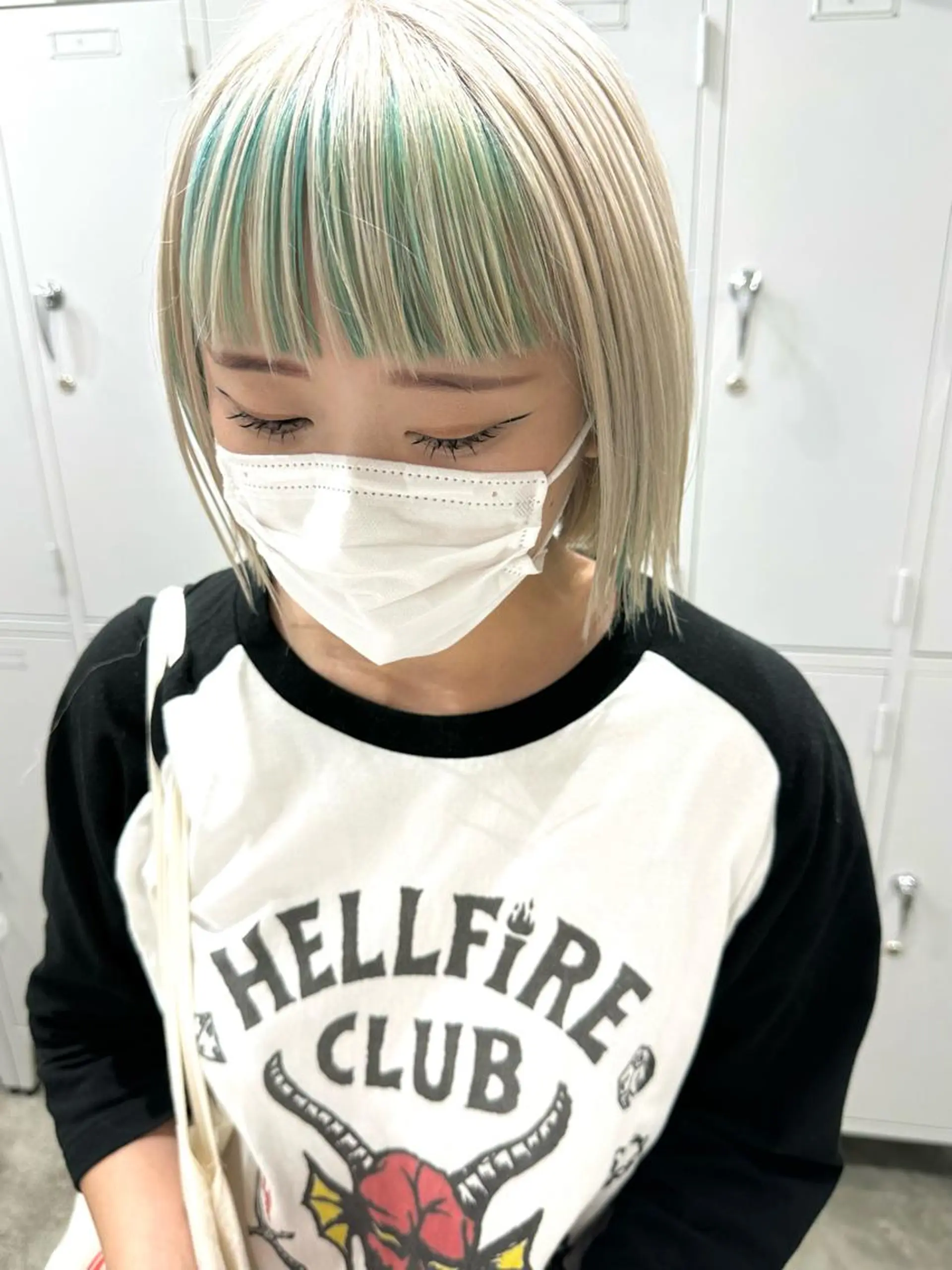 ミディアム カラー ヘアアレンジ ヘアカラー トリートメント ヘッドスパ ヘアセット kai .のヘアスタイル