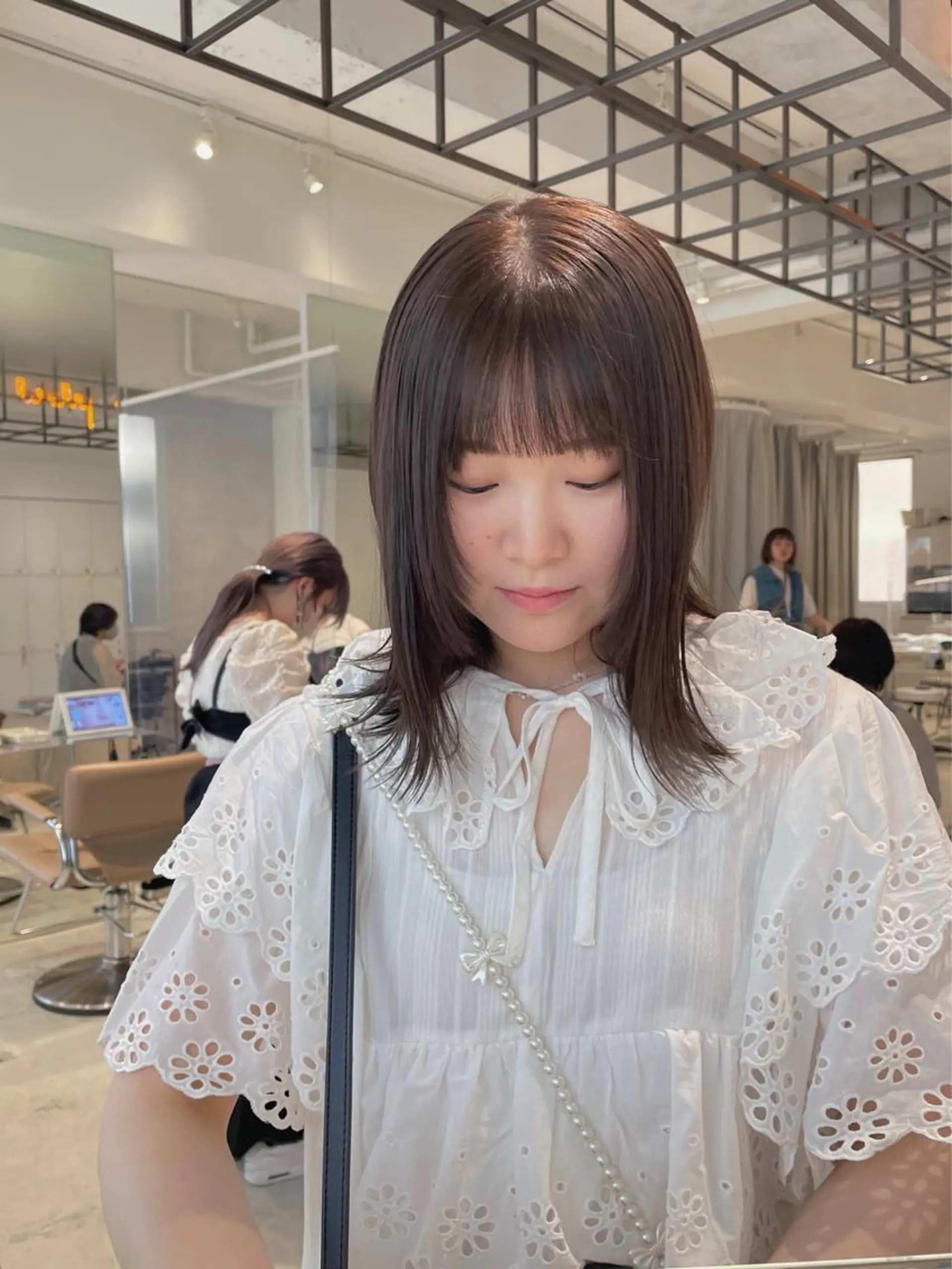 ミディアム カラー ブリーチ ブリーチなしカラー ヘアカラー ralme/sol 髙橋一哉のヘアスタイル