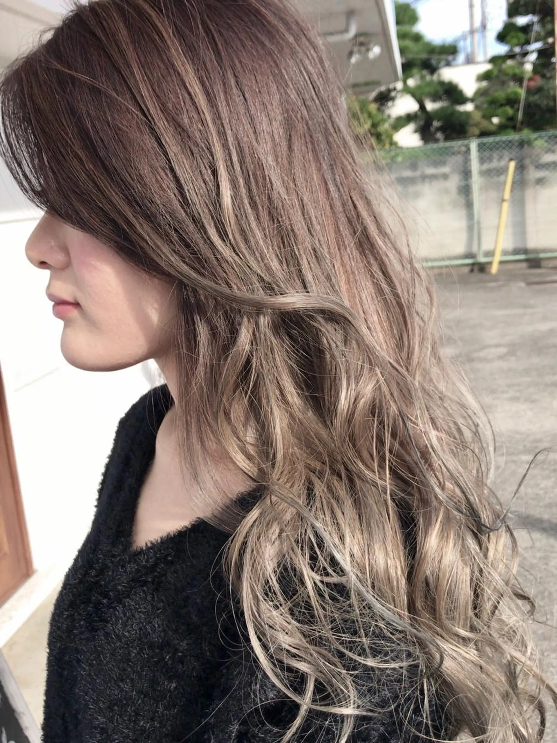 ロング カラー レイヤーカット匠 イソザキノリユキのヘアスタイル