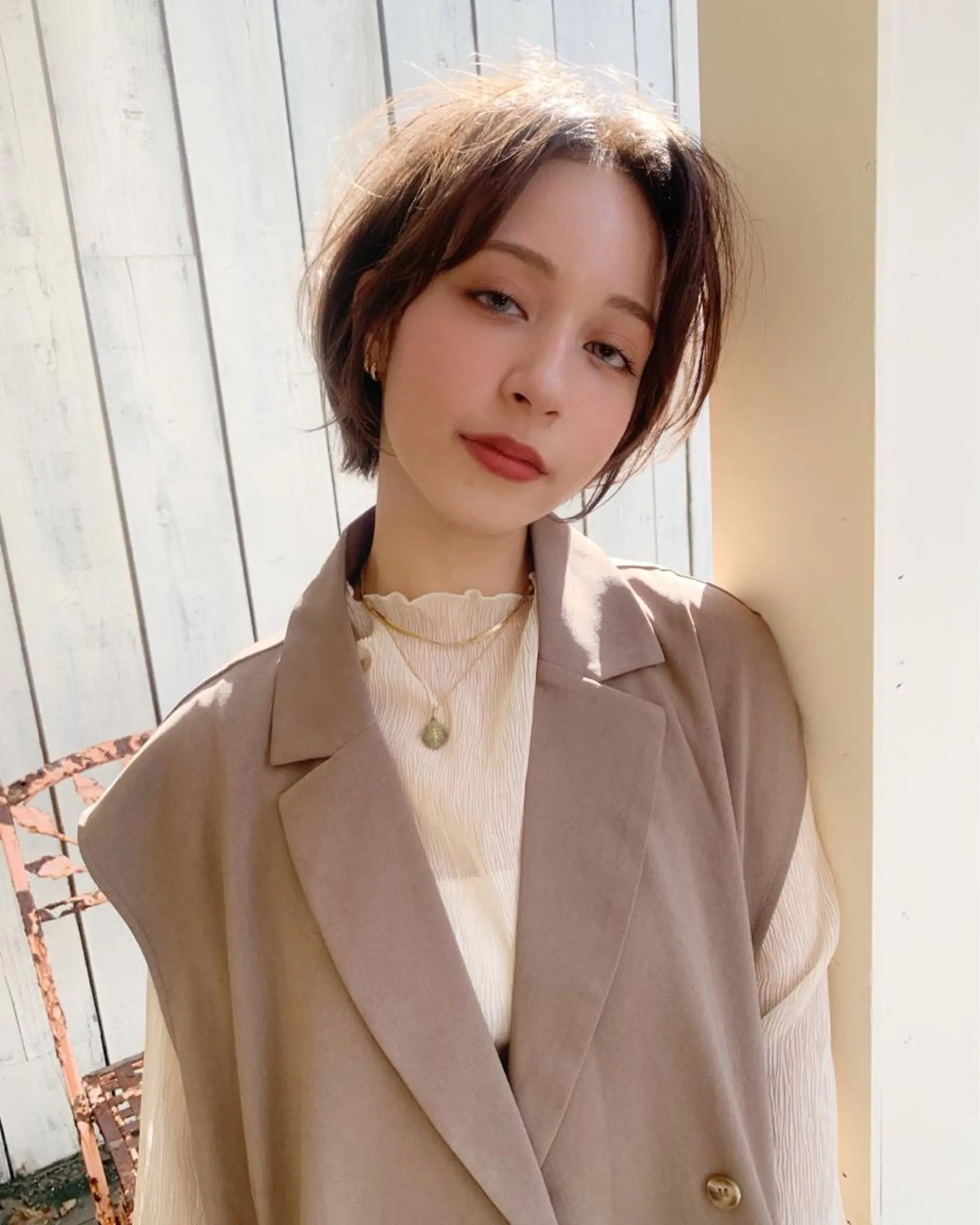 ショート 縮毛矯正/ショート/ レイヤー/畑中正敏のヘアスタイル