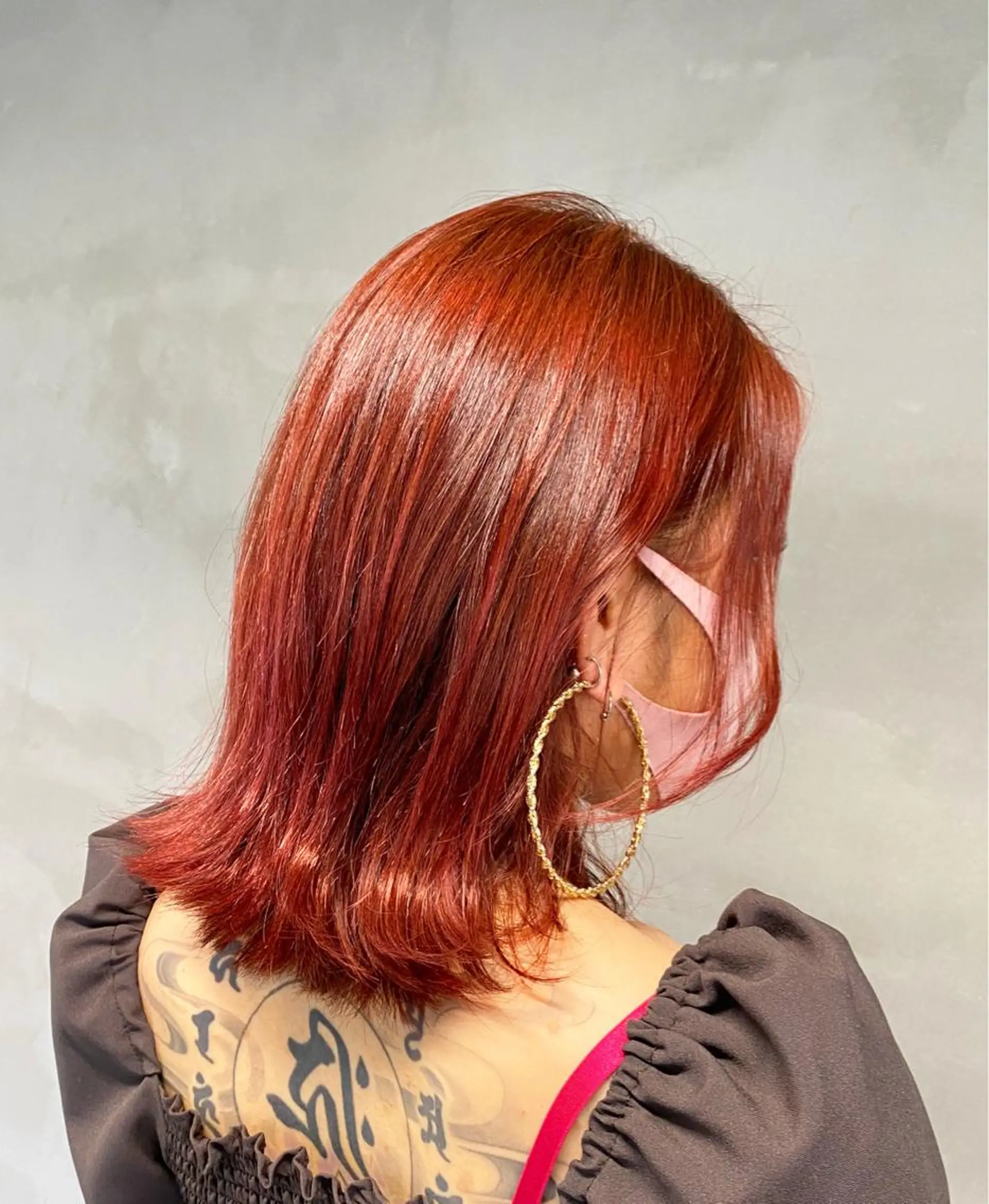 ミディアム カラー ヘアカラー トリートメント 艶髪/髪質改善/ MONSO山本のヘアスタイル