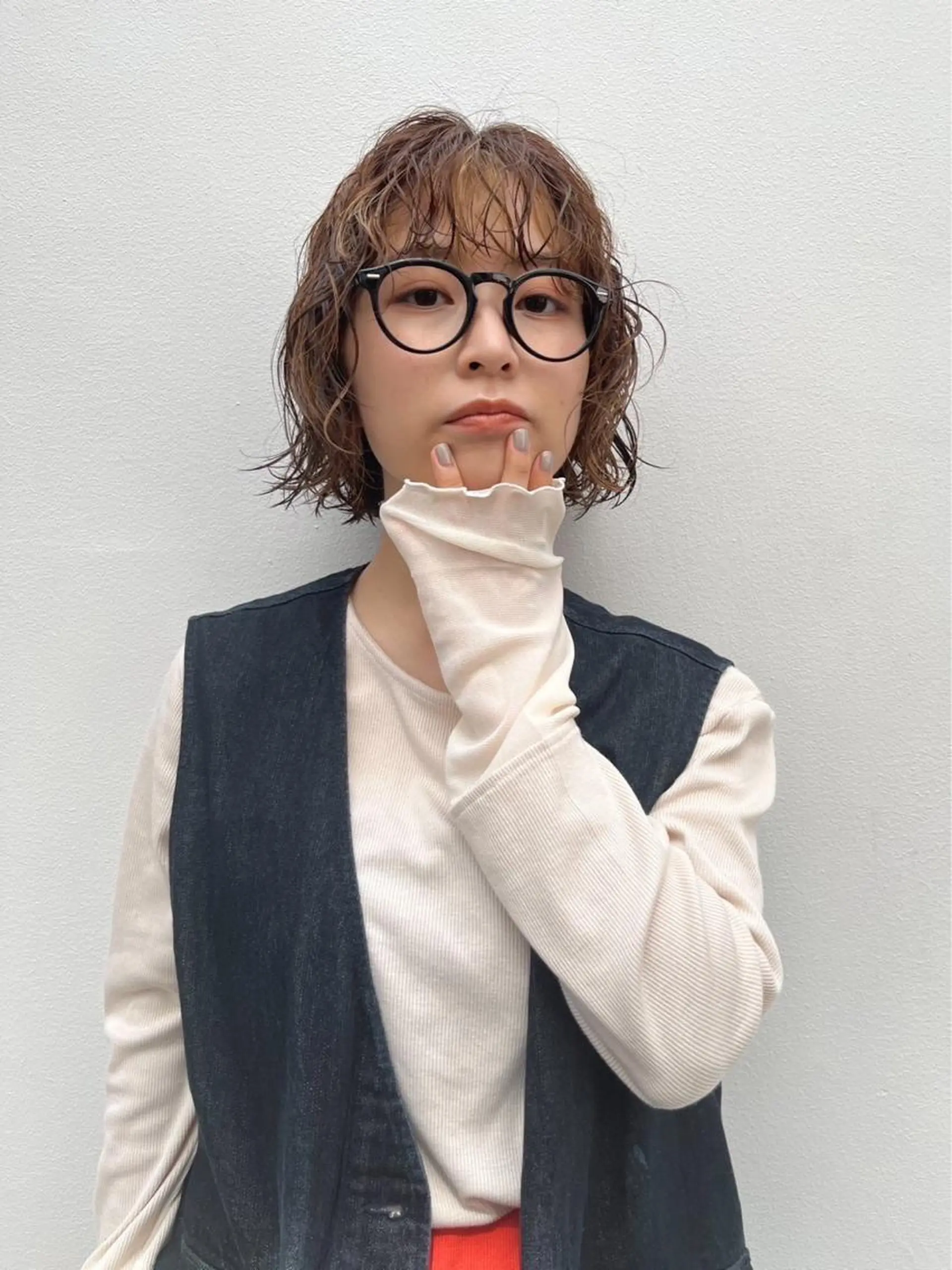 ミディアム 西崎 満里奈のヘアスタイル