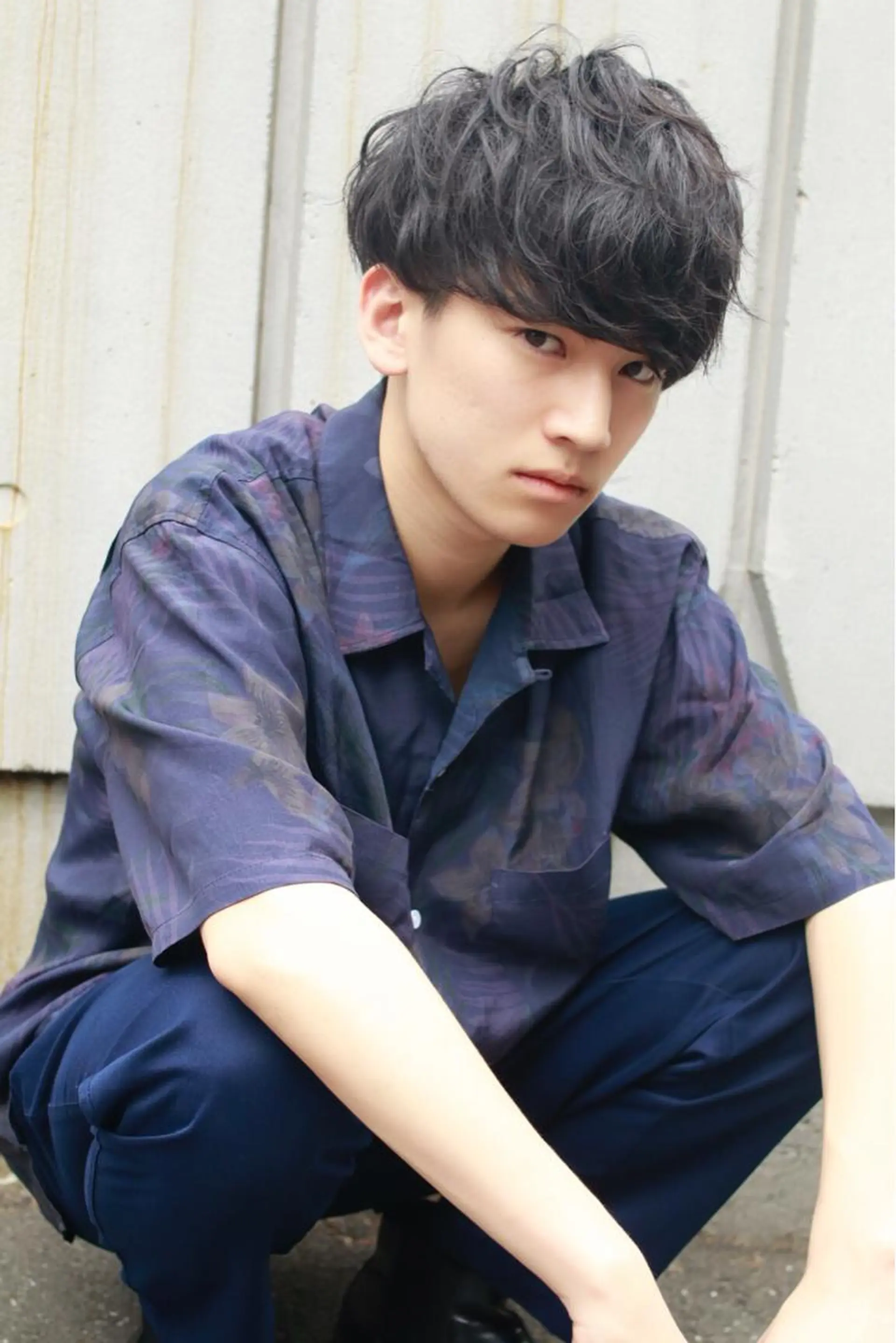 メンズ BABY 艶髪暗髪ヘア💖達人のヘアスタイル