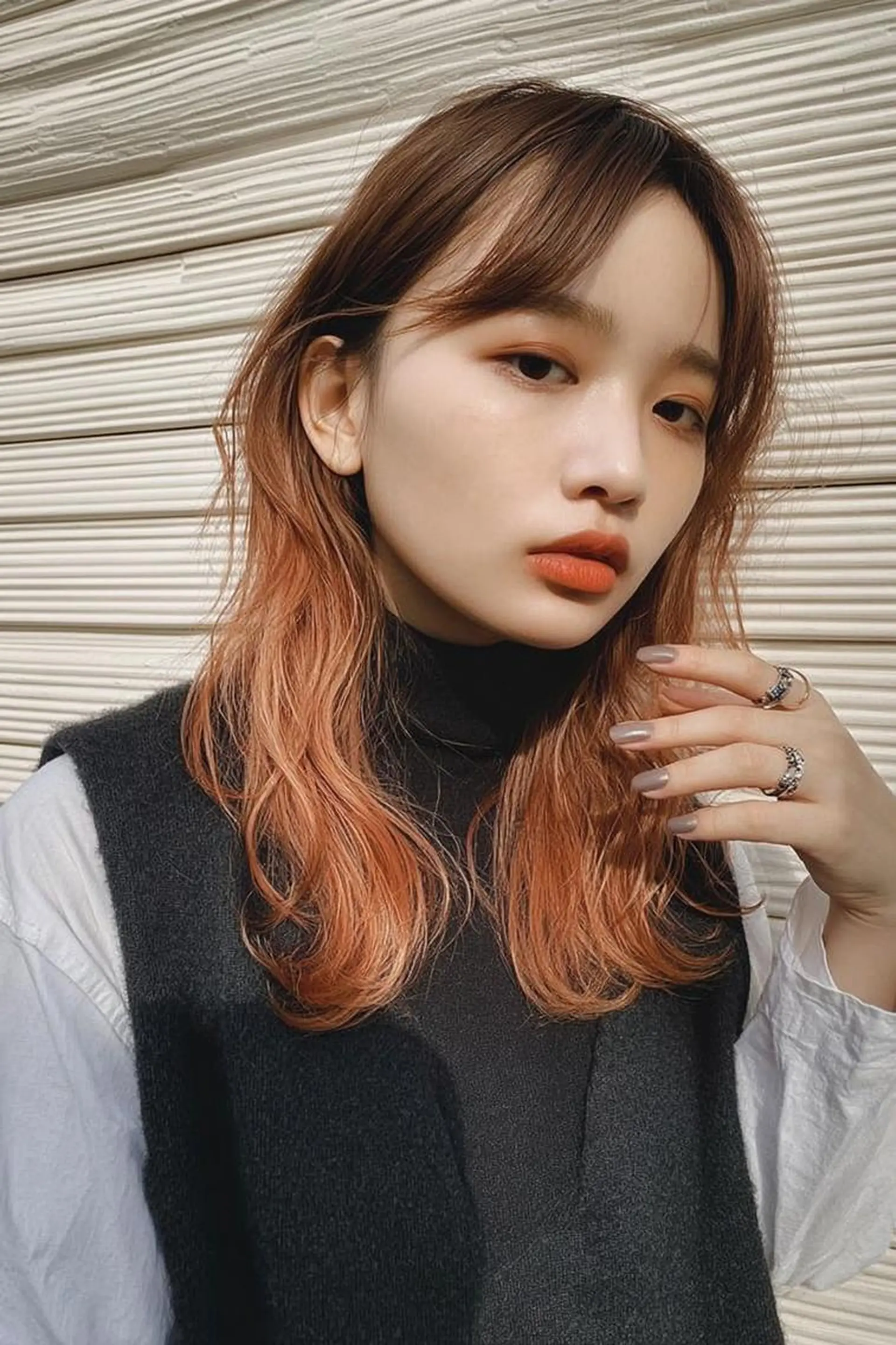 セミロング カラー ❄︎YUNA❄︎ 《お手軽イメチェン》のヘアスタイル