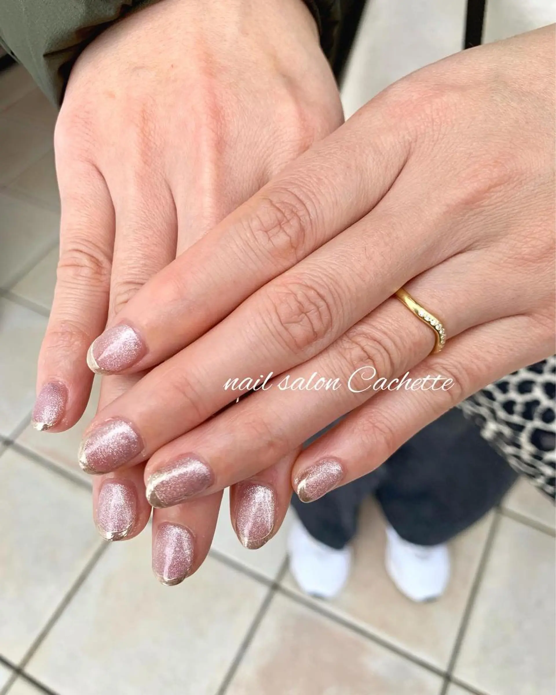 ネイル アートネイル フレンチネイル ミラーネイル ✧Cachette✧ YUKARIのネイルデザイン