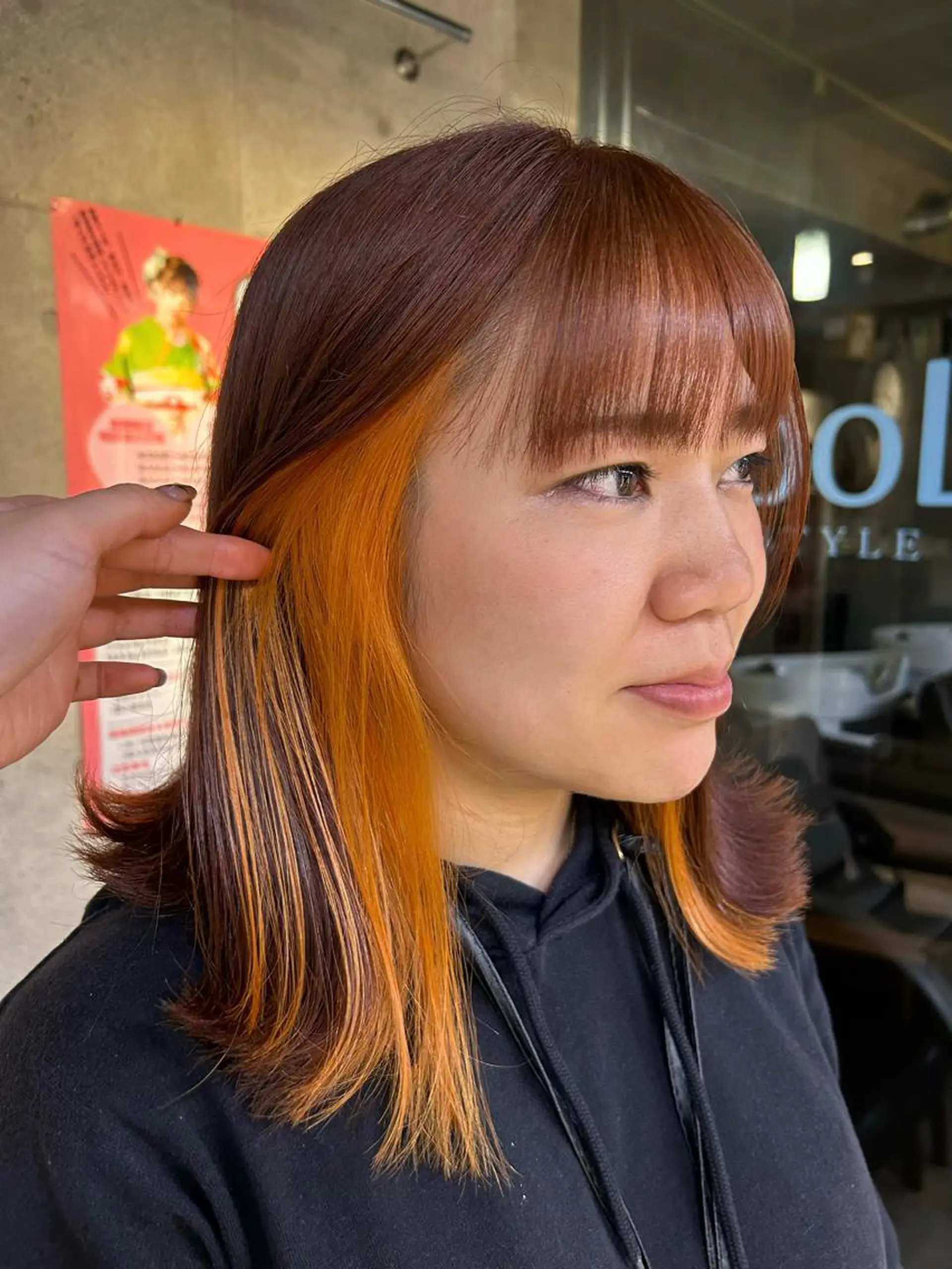 ミディアム カラー カット ヘアカラー トリートメント デザインカラー/ kanae🌱のヘアスタイル