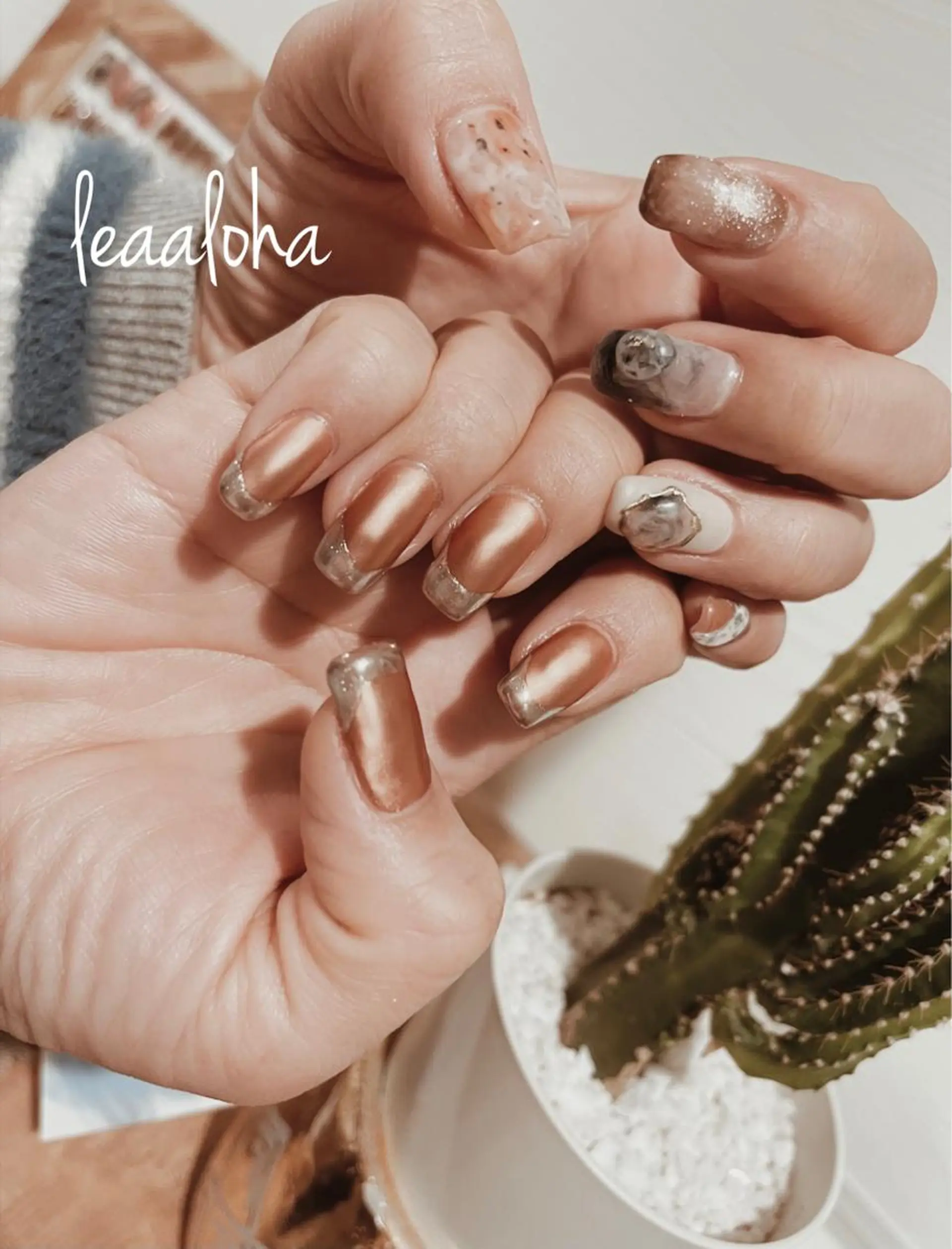 ネイル ニュアンスネイル leaaloha byBROWN HAIR所属・レアアロハ宇都宮 /ネイル.メンズ脱毛のネイルデザイン