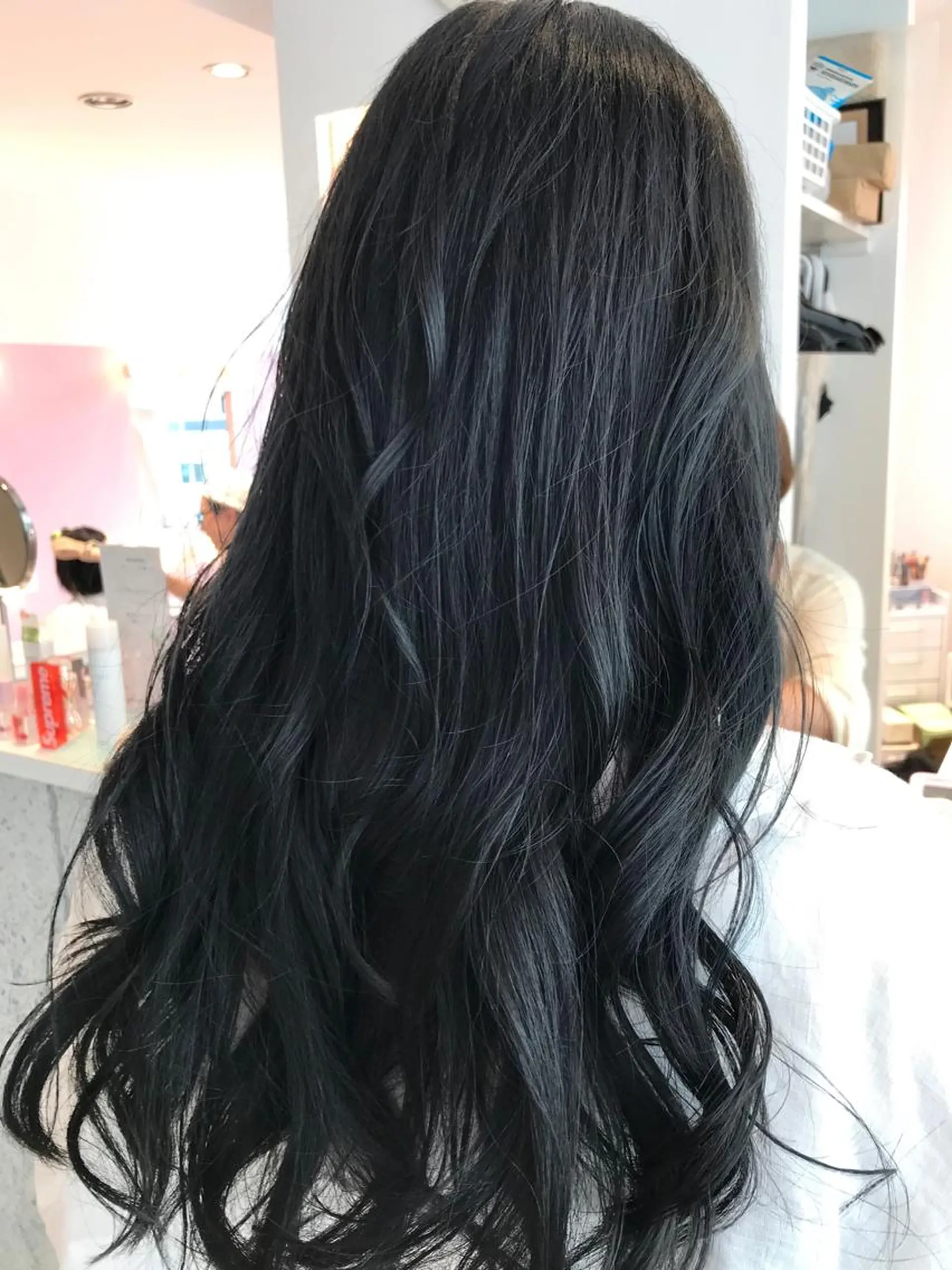 セミロング アッシュ カット ヘアカラー トリートメント ヘッドスパ 所渉/韓国レイヤー /ウルフカットのヘアスタイル