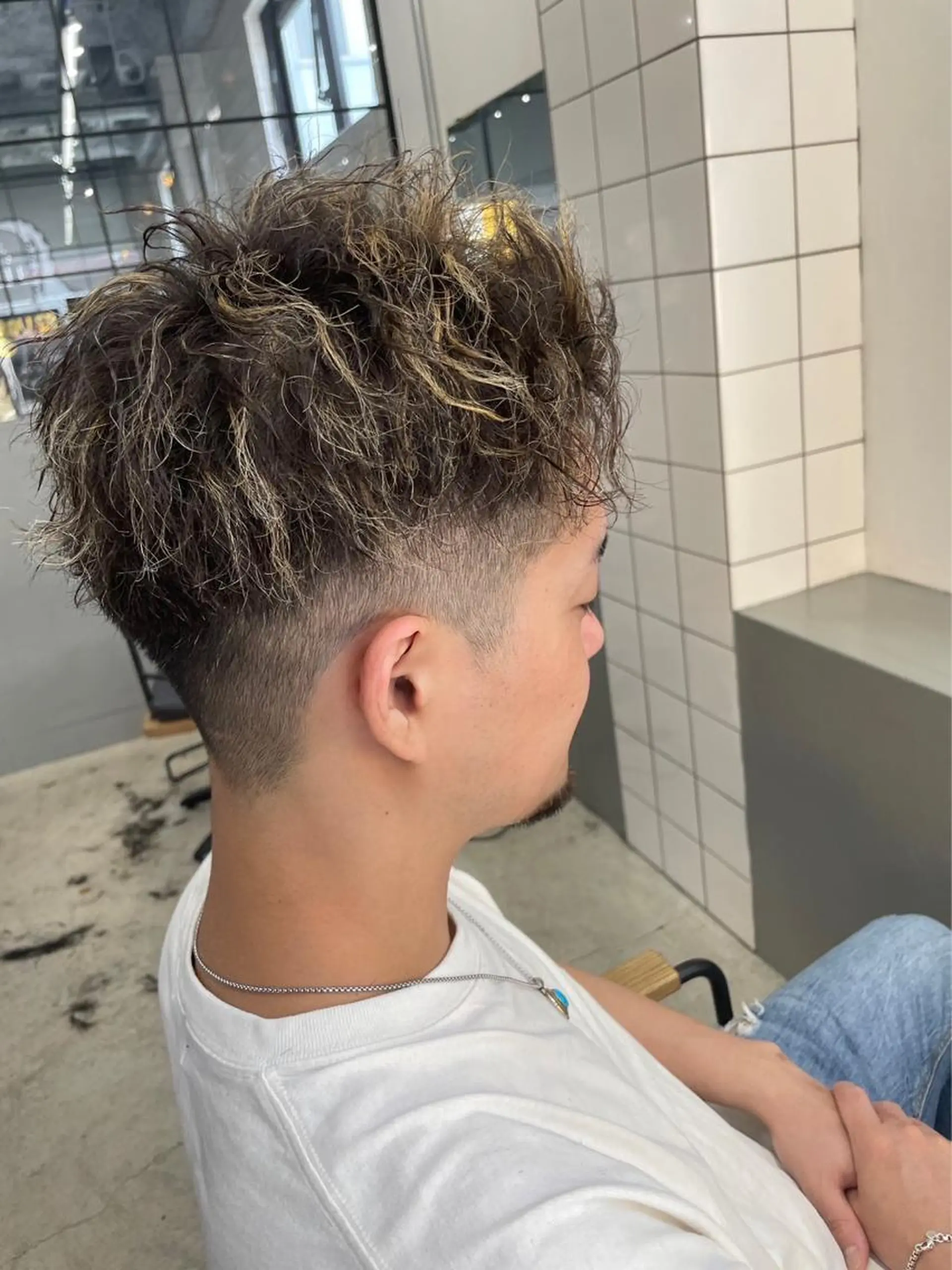 パーマ メンズ カット パーマ メンズ専門サロン wokeのヘアスタイル