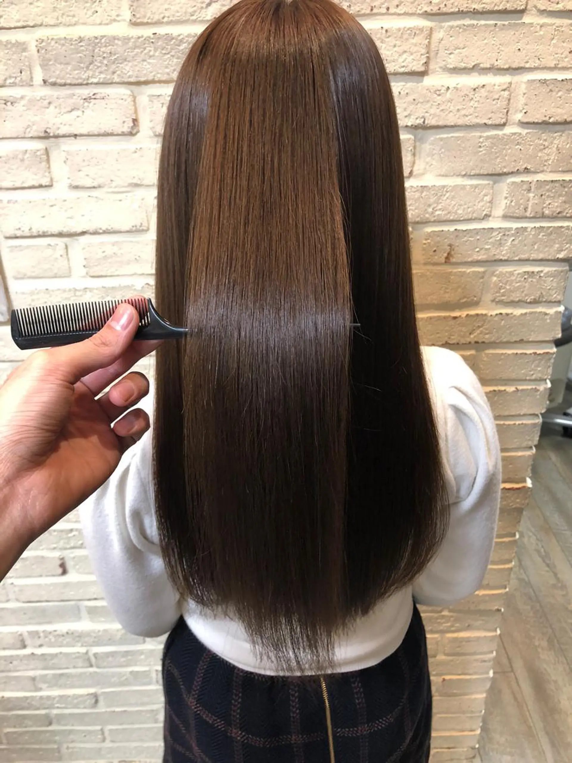 ロング 大人艶カラー/ ショートカット　辻岡のヘアスタイル