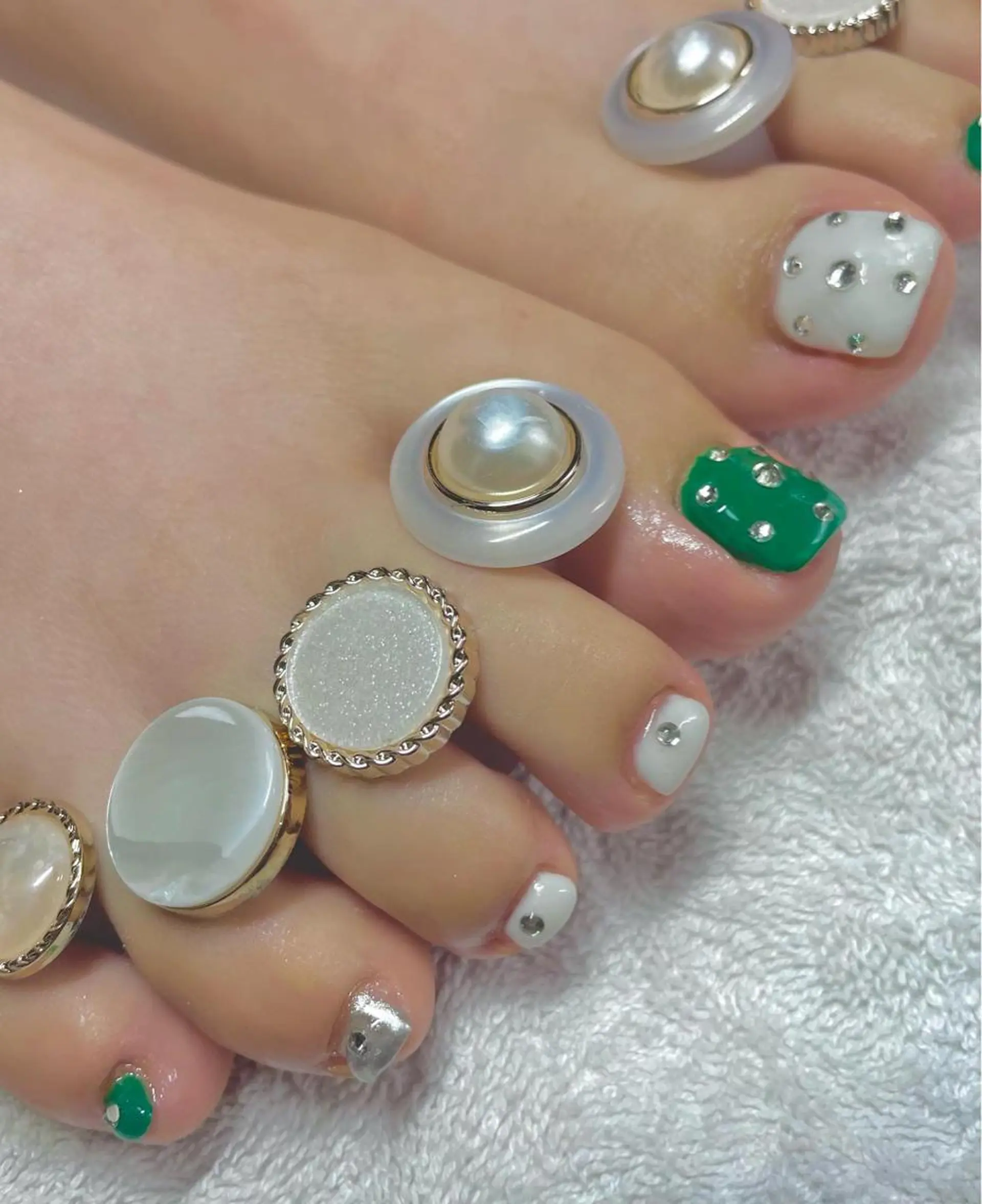 ネイル フットネイル 加瀬 アンジェリーのネイルデザイン