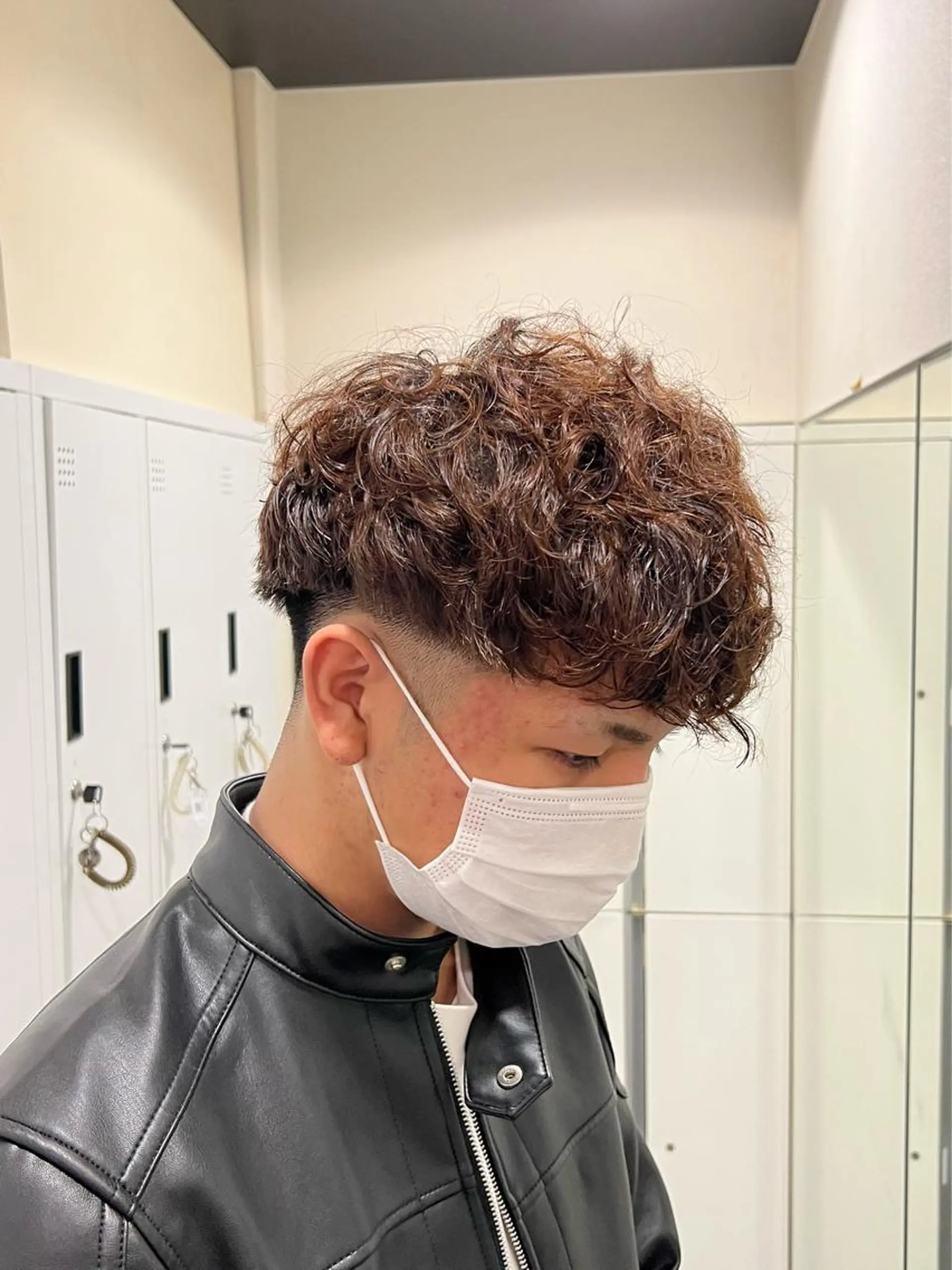 ショート パーマ メンズ スペインカール 茅ヶ崎パーマ特化/ スパイラル/ハルキのヘアスタイル