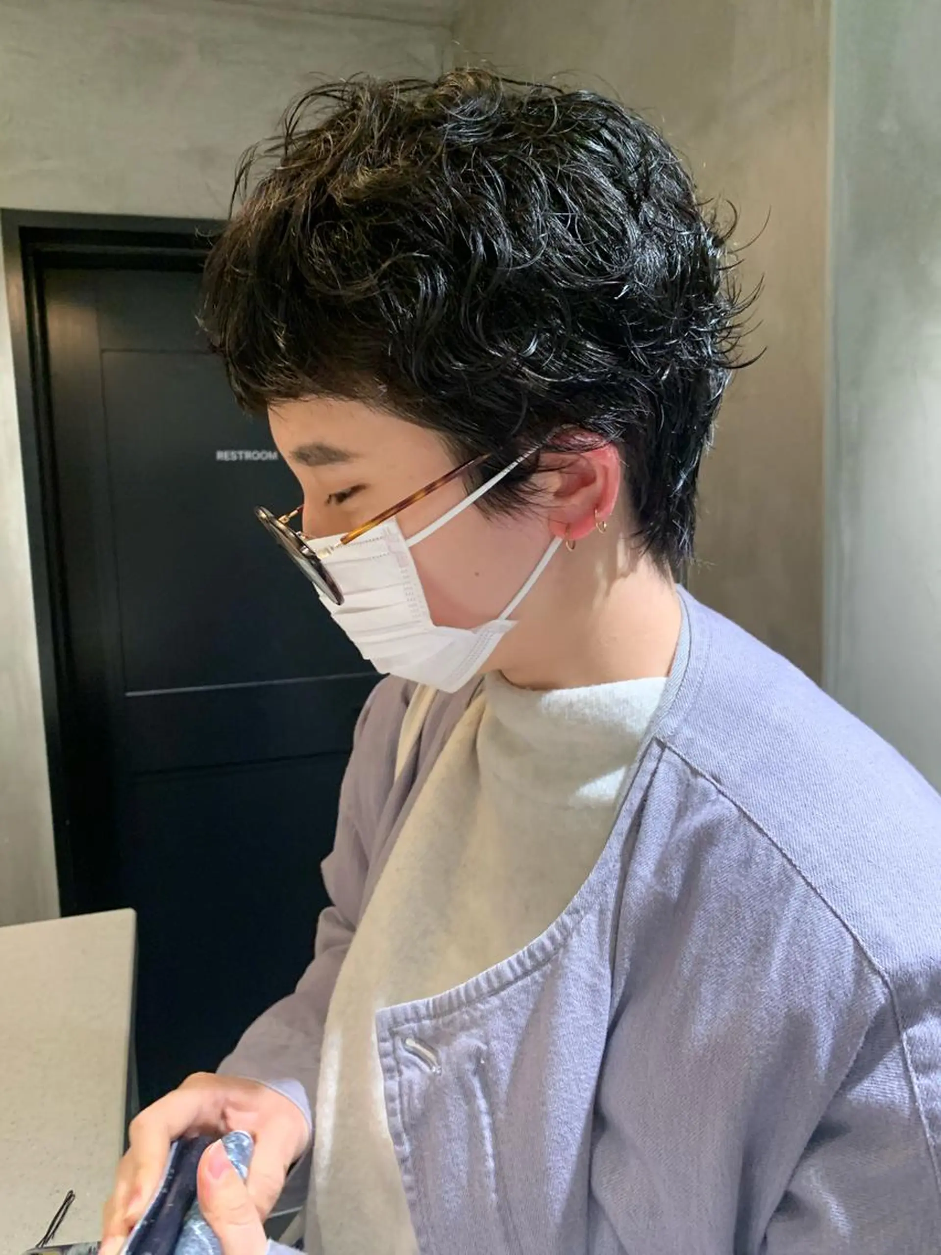 ショート パーマ カット パーマ トリートメント アンニュイヘア🪽 ayumiのヘアスタイル