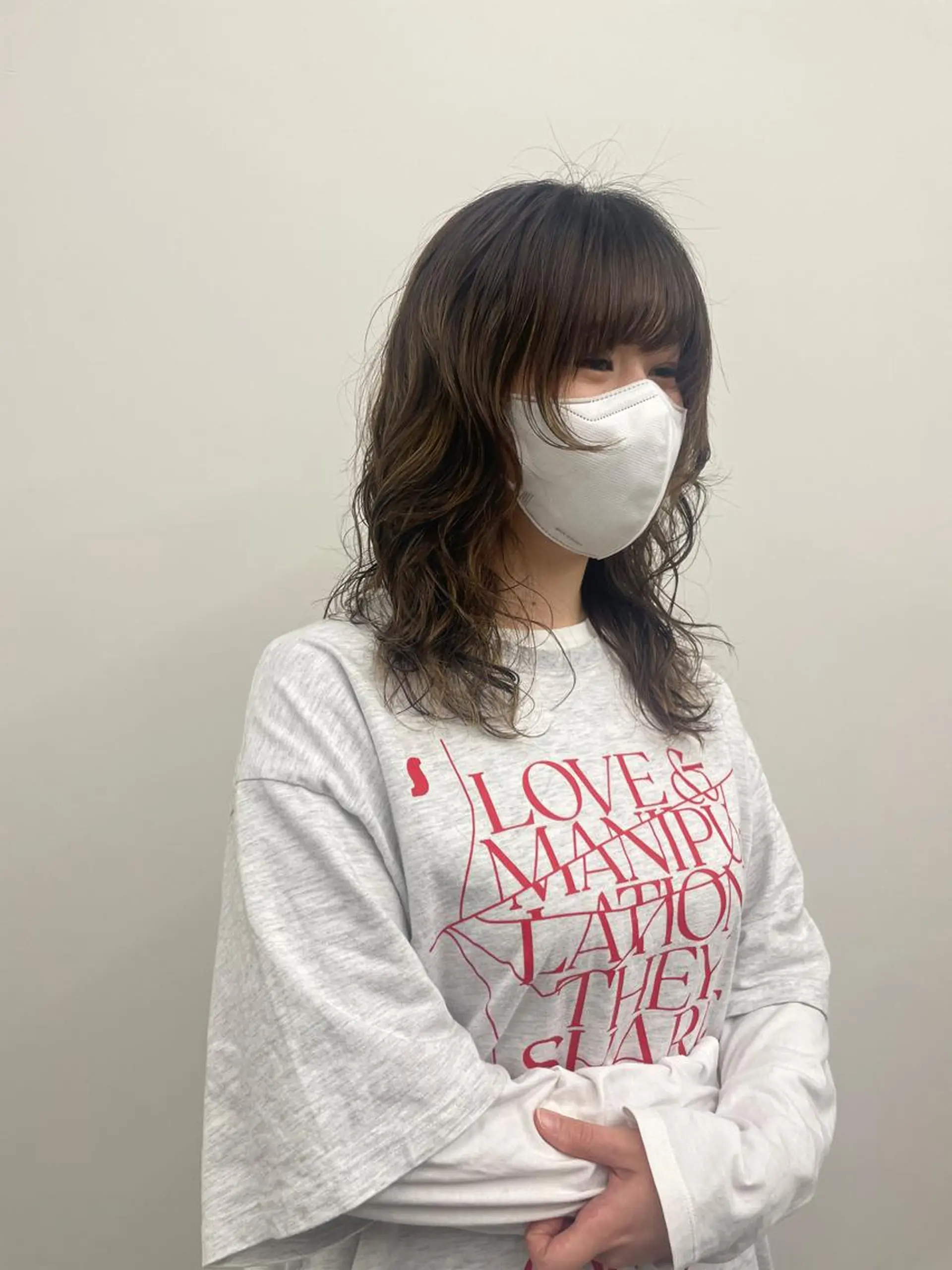 ロング パーマ kana/ ブリーチ/暖色のヘアスタイル