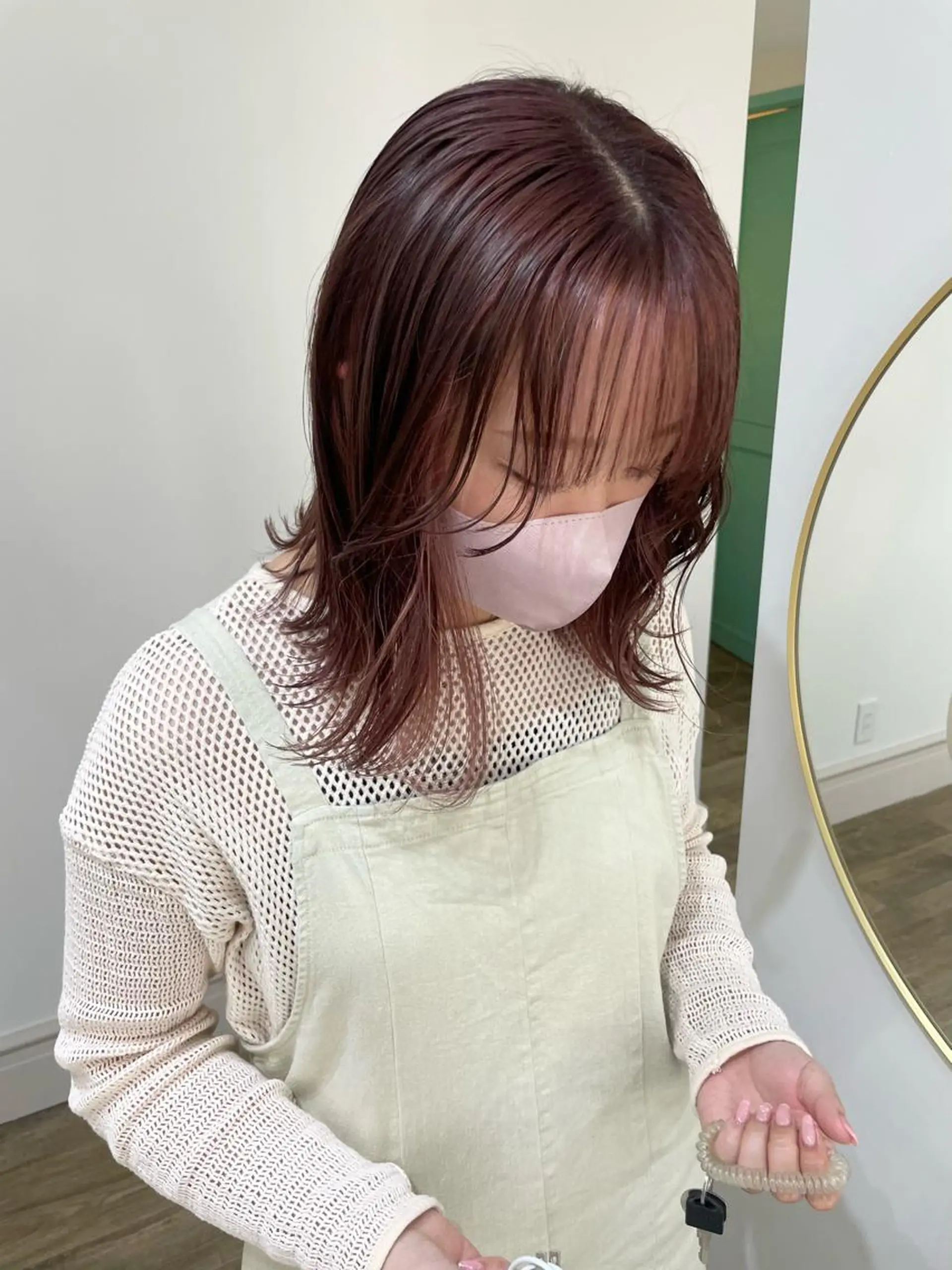 ミディアム カラー ヘアアレンジ ヘアカラー トリートメント 酸性縮毛矯正 梅田茶屋町 Juriのヘアスタイル