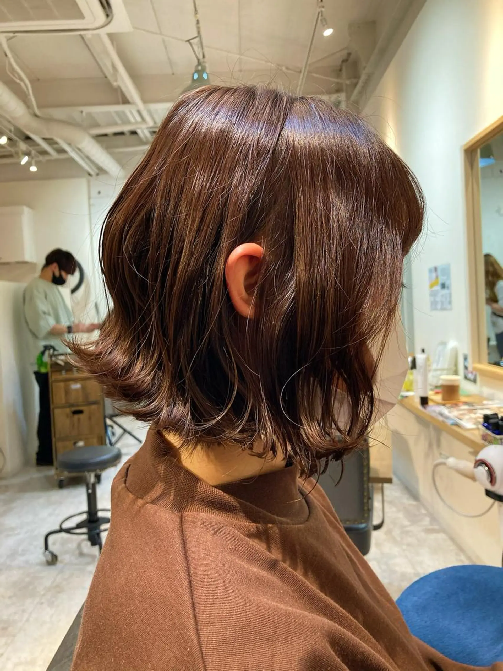 ショート カラー グレージュ ピンクカラー en't所属・【女性指名No.1】 西口直子のヘアスタイル