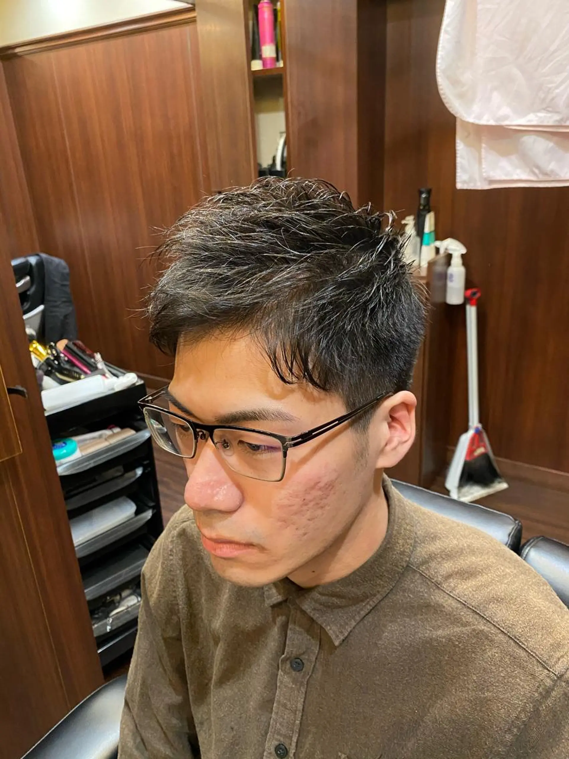ショート メンズ 浅見 天翔のヘアスタイル