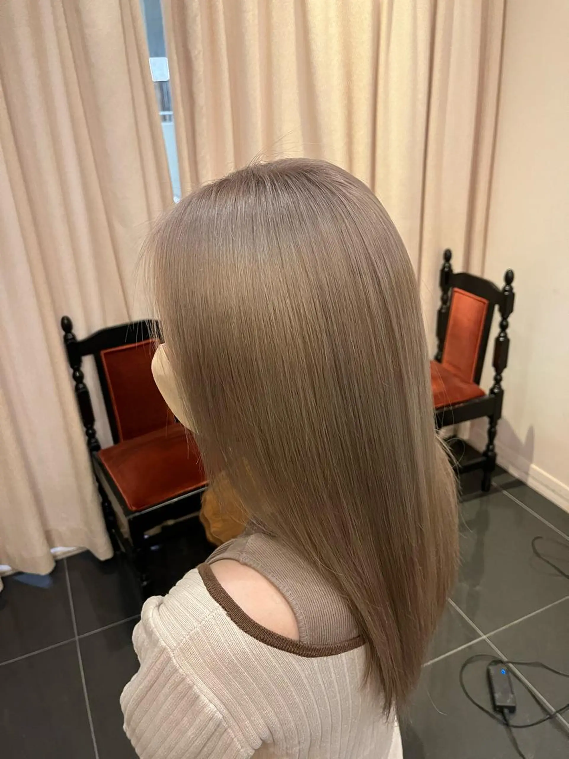 セミロング カット ヘアカラー 道下 颯人のヘアスタイル