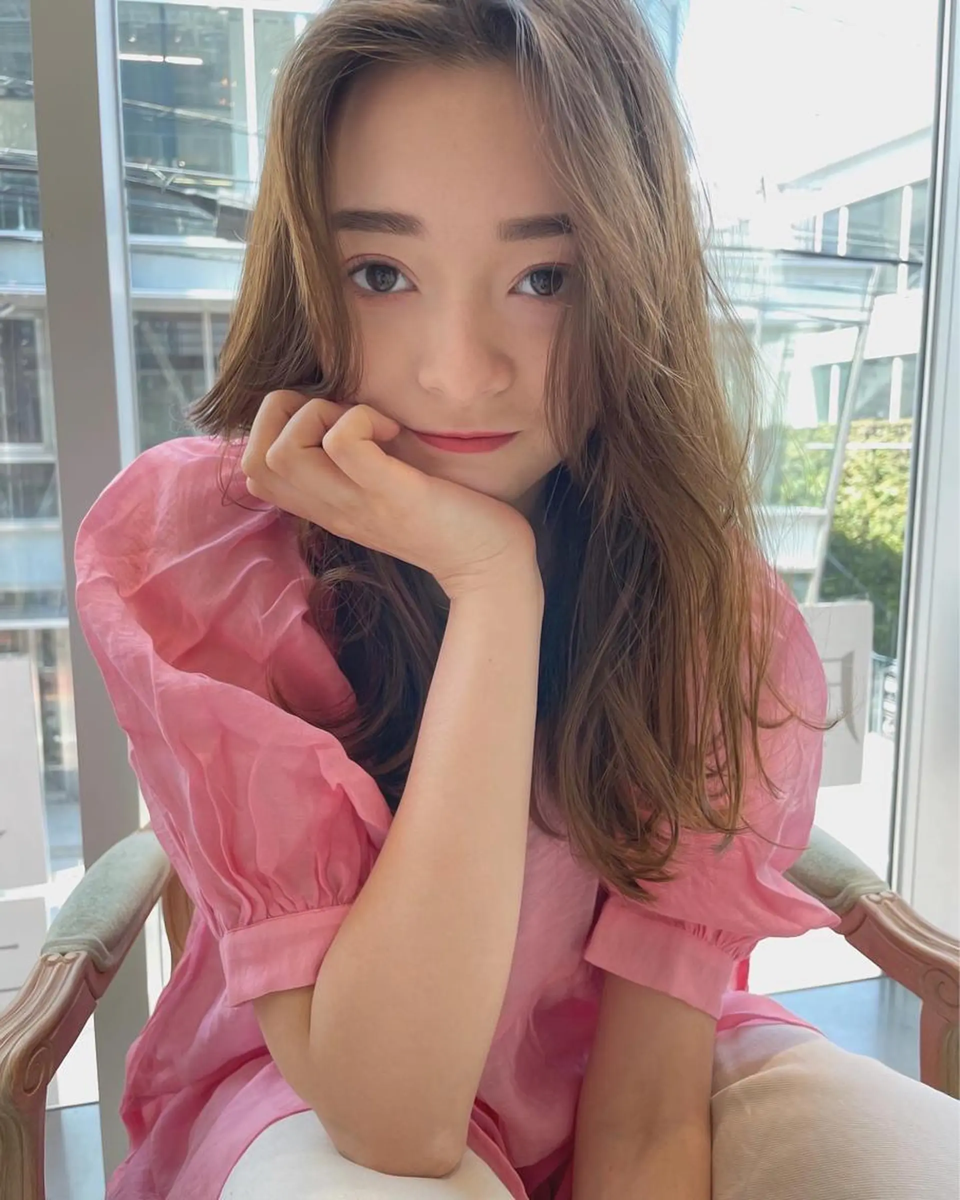 セミロング カラー ハイトーンカラー KURO/韓国ヘア /レイヤーカットのヘアスタイル