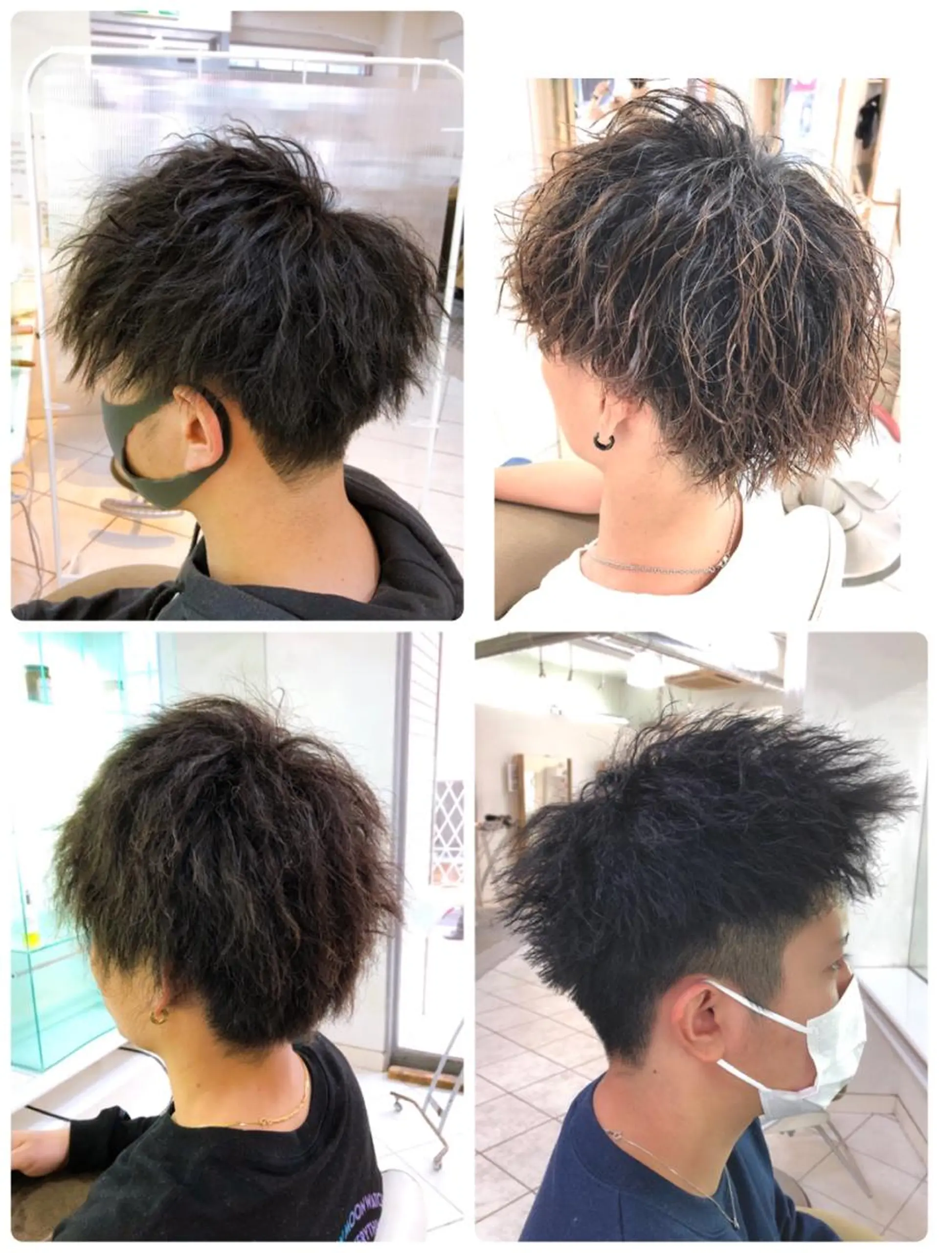 パーマ メンズ カット パーマ 保住 亮太のヘアスタイル