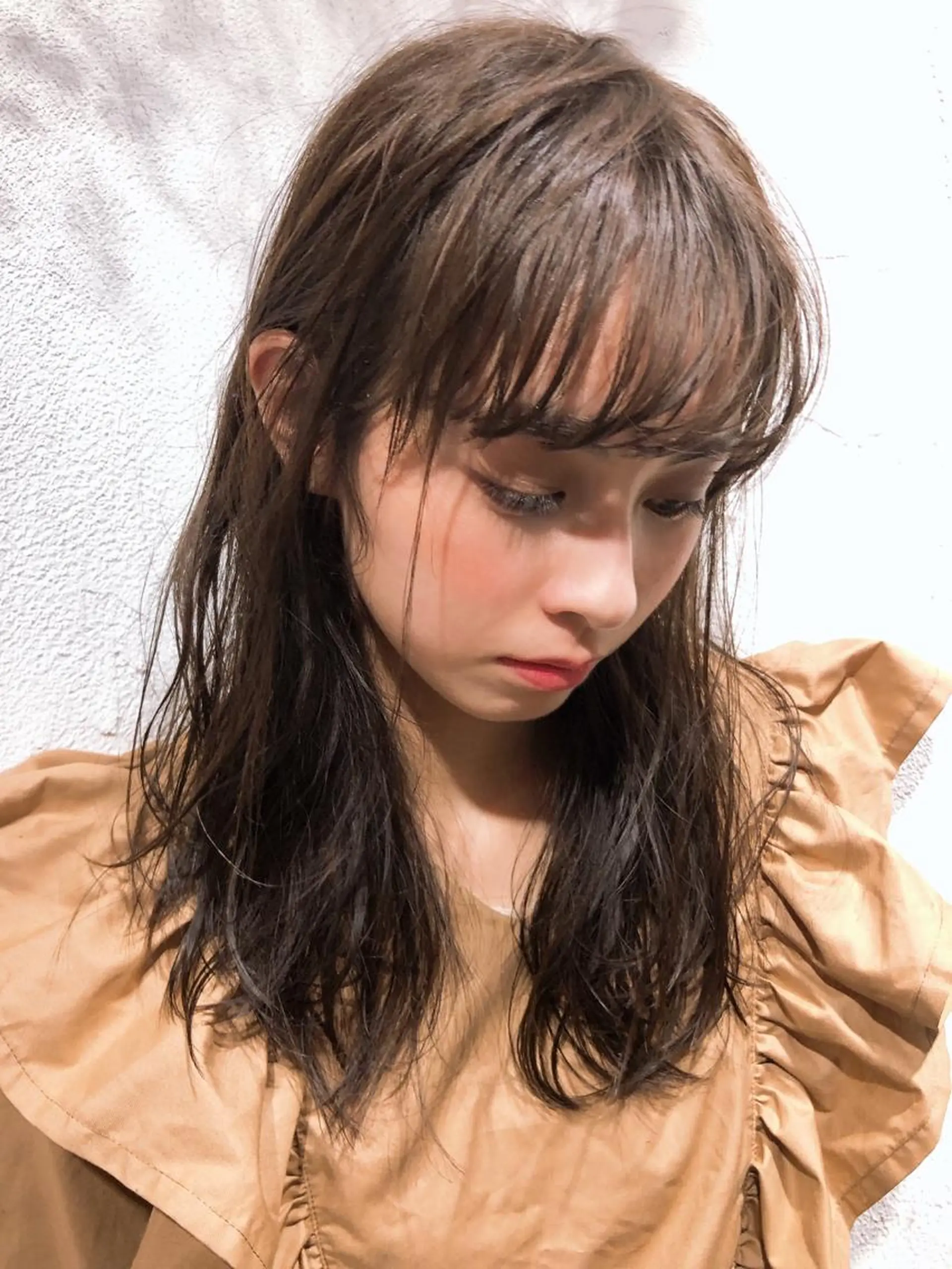 ロング カット ヘアカラー トリートメント CUORE クオーレのヘアスタイル