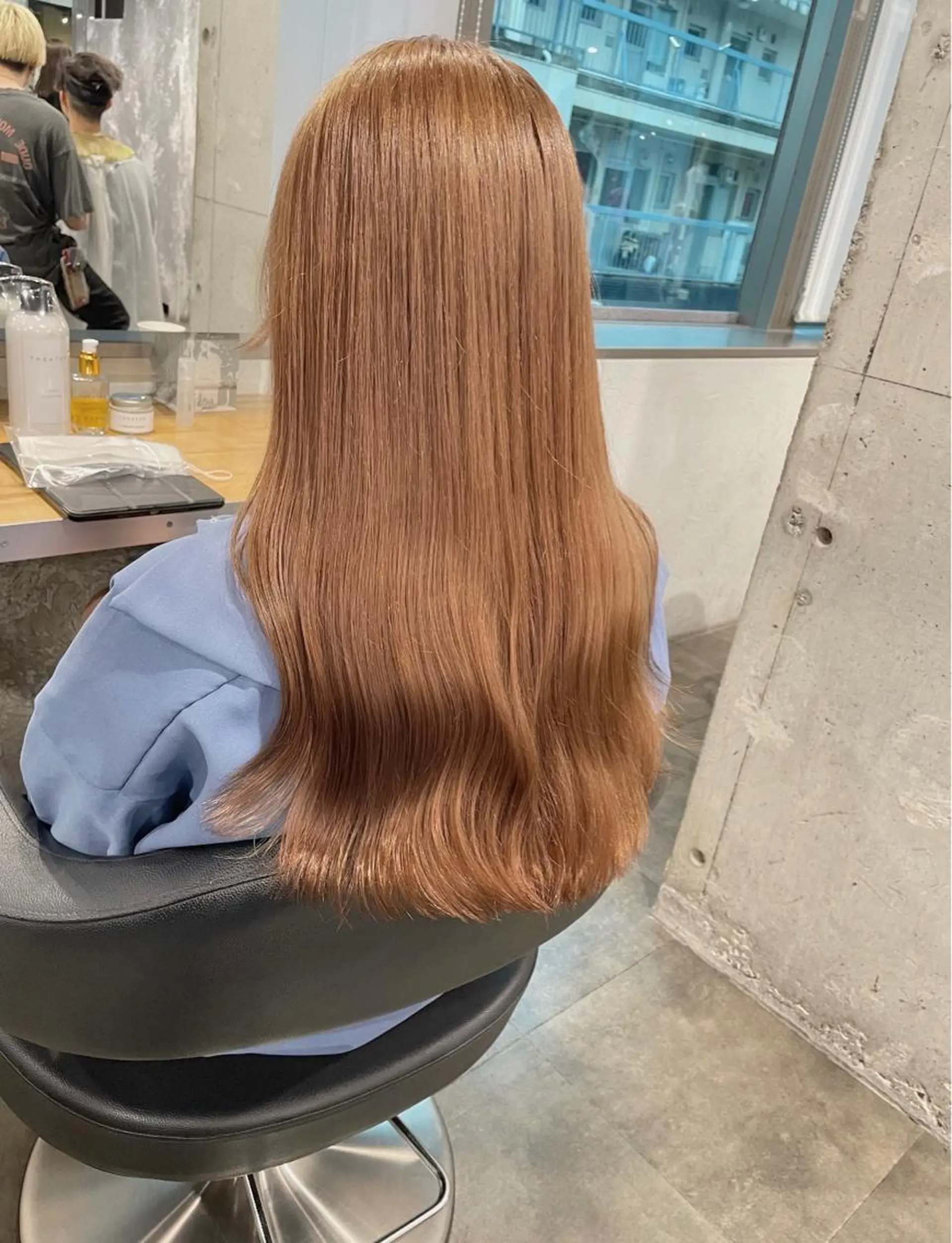 ロング カラー ヘアカラー トリートメント ヘッドスパ ヘアセット ベージュカラー💖 やすひろのヘアスタイル