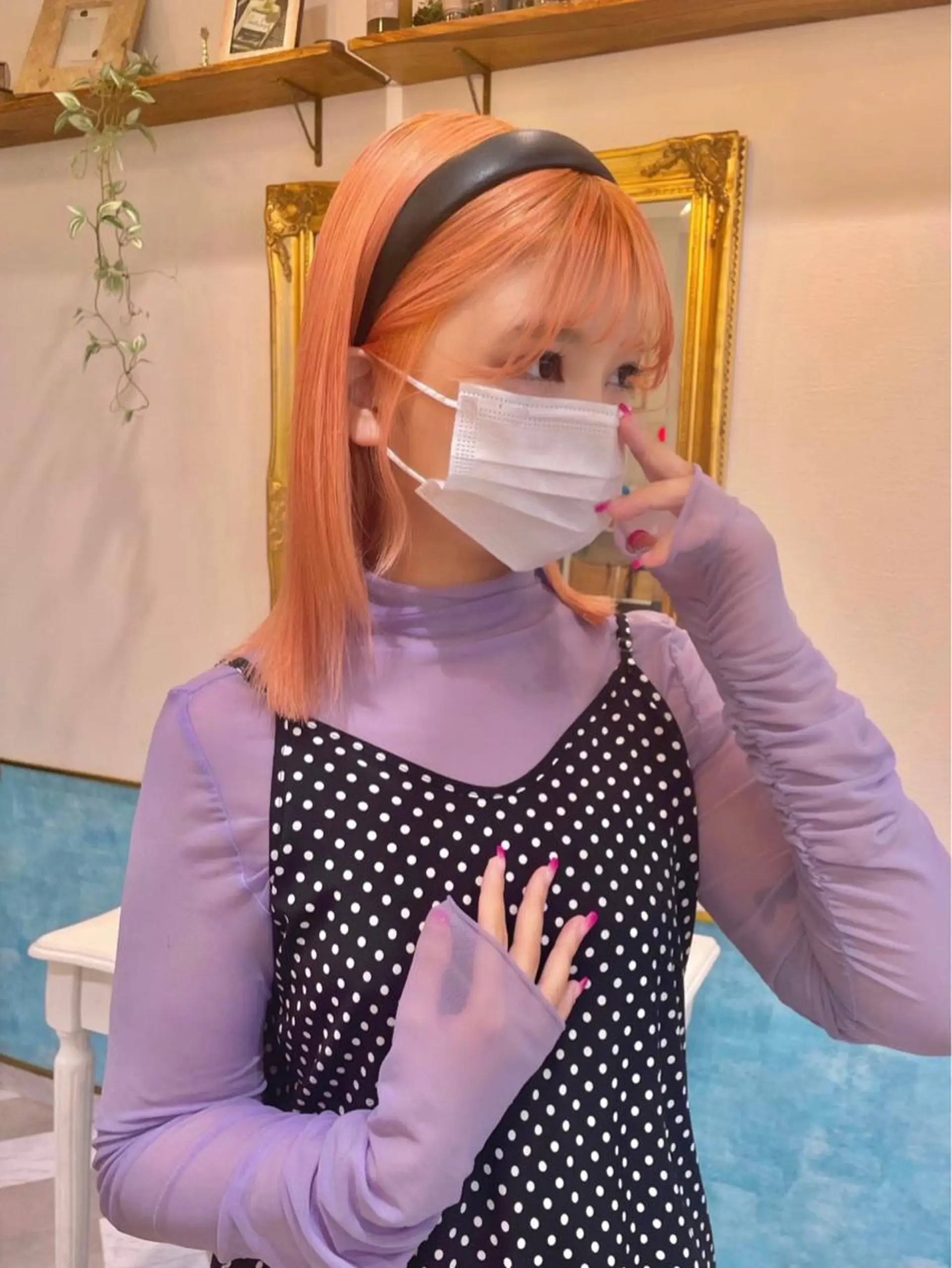 ミディアム カラー ヘアアレンジ ワンレンボブ ショートボブ アッシュ バレイヤージュ ベージュカラー 髪質改善【縮毛矯正】 北千住で美髪に導く人のヘアスタイル