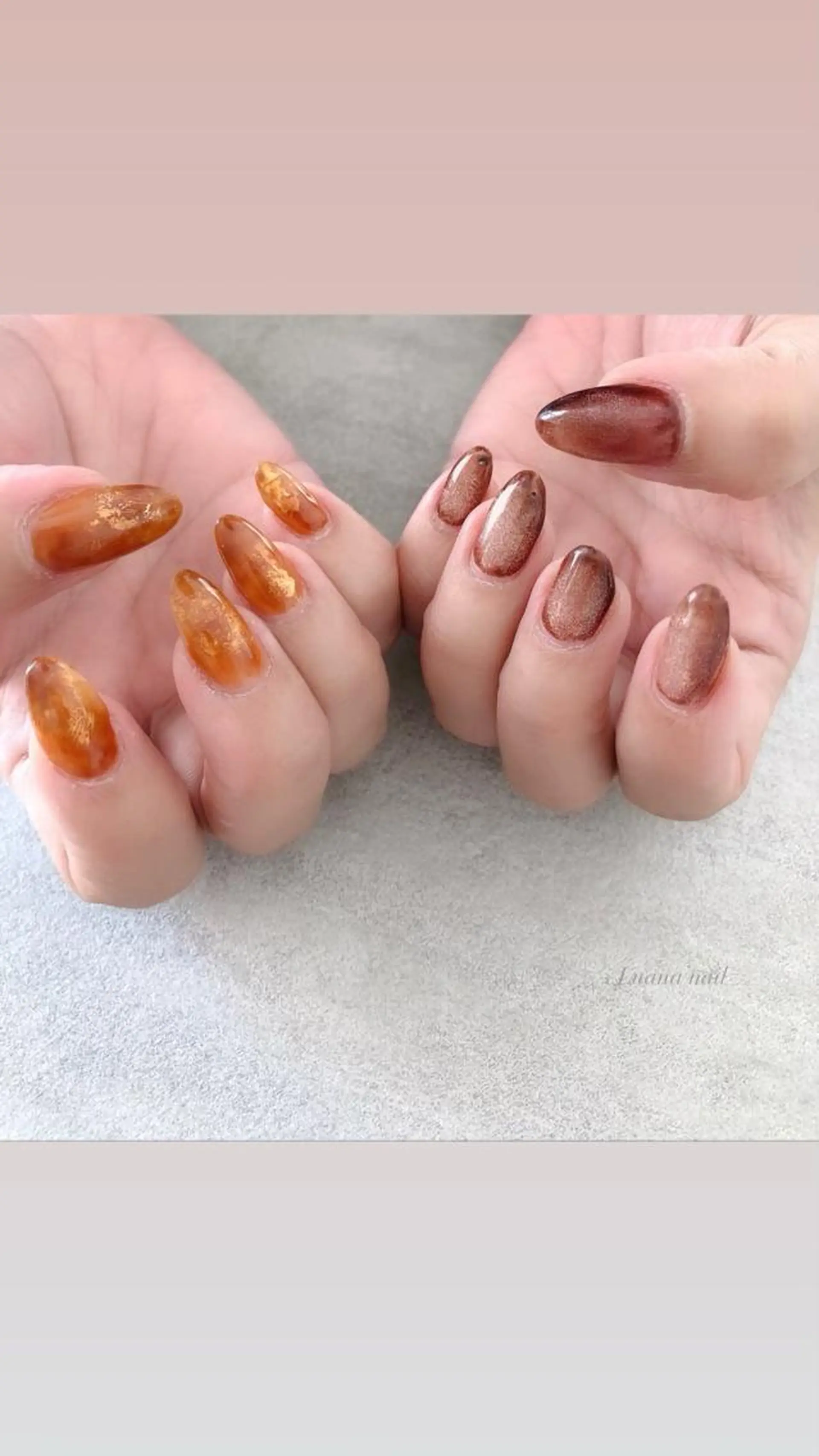 ショート キッズ ネイル べっ甲ネイル マグネットネイル Luana nail (ルアナネイル)のネイルデザイン