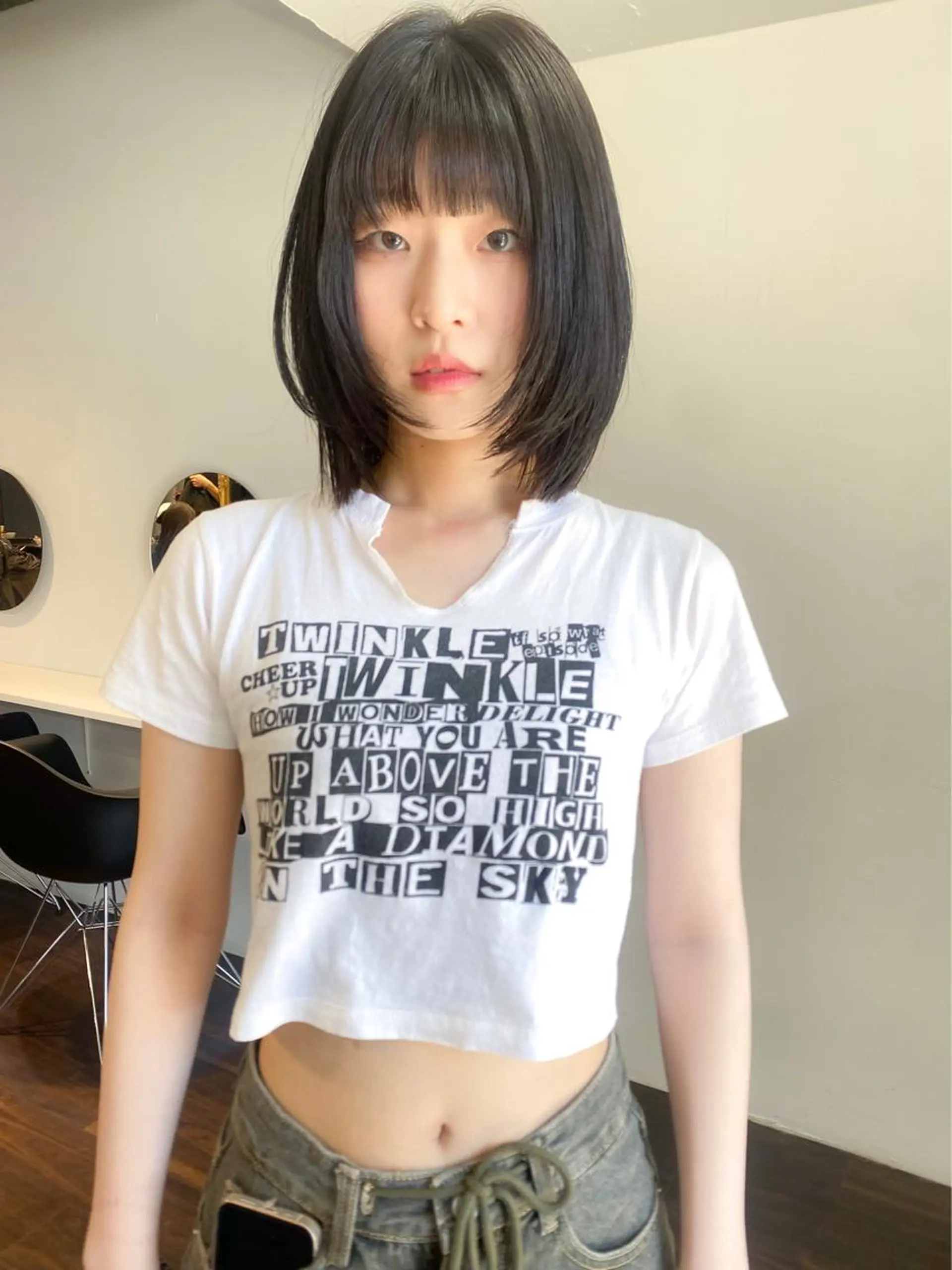 ミディアム カラー ヘアアレンジ ボブレイヤー ボブ タンバルモリ 韓国風ヘア レイヤーカット カット ヘアカラー トリートメント 韓国ヘア×髪質 改善🇰🇷シオリのヘアスタイル