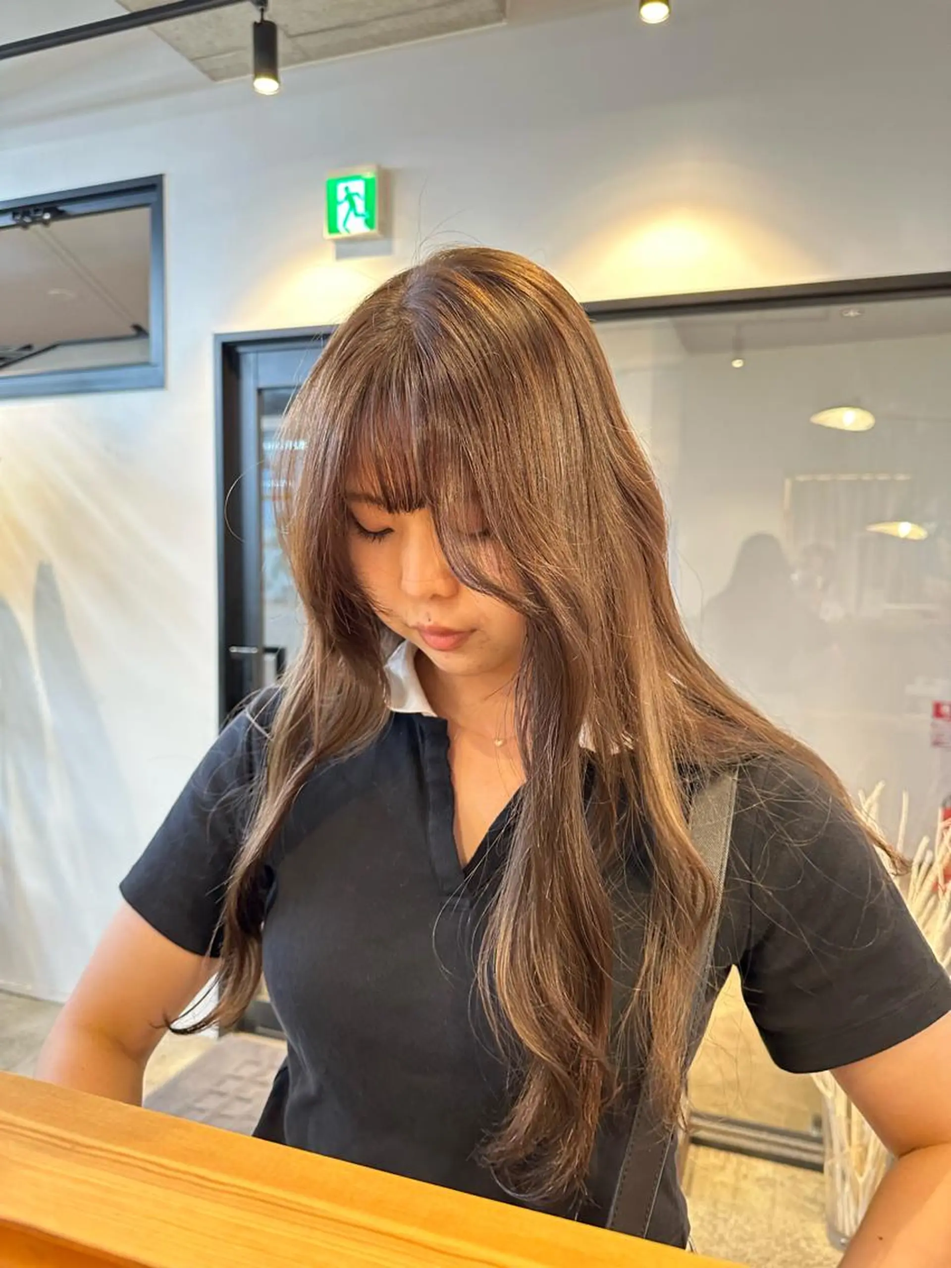 セミロング カラー ヘアカラー トリートメント yuika .のヘアスタイル