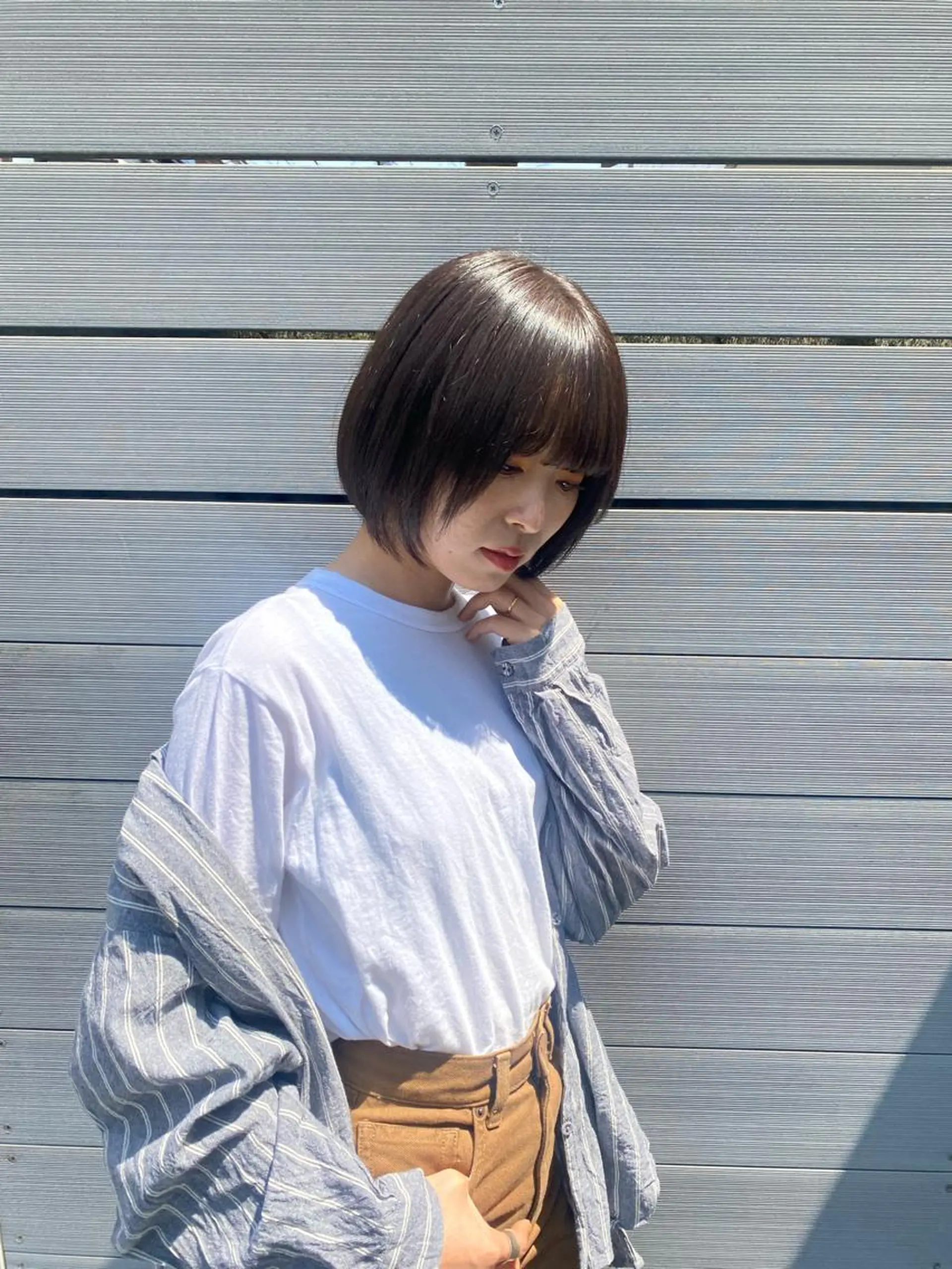 ショート カット 縮毛矯正 髙橋 優菜のヘアスタイル