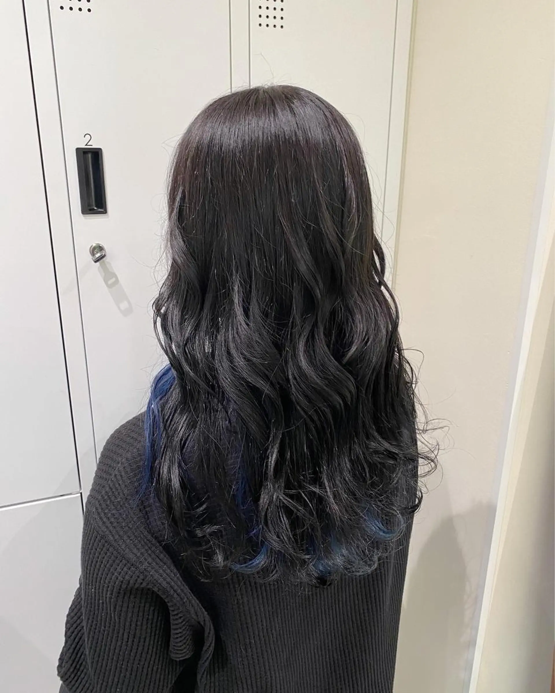 カラー 黒髪 ブルーカラー 暖色カラー /ヘアアレンジ/花鈴のヘアスタイル