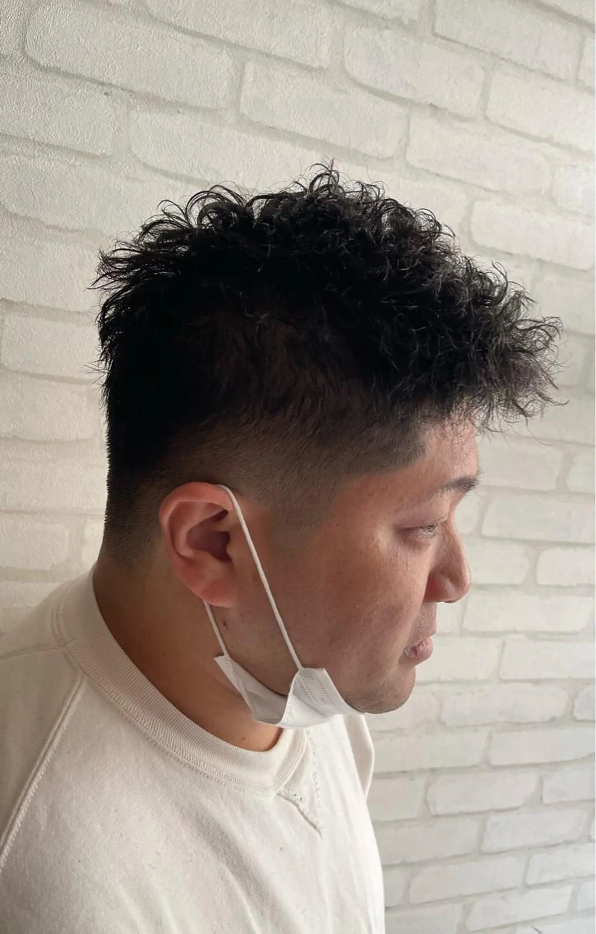 パーマ メンズ フェードカット 刈り上げ カット パーマ spaski所属・メンズ特化型/永井 友貴のヘアスタイル