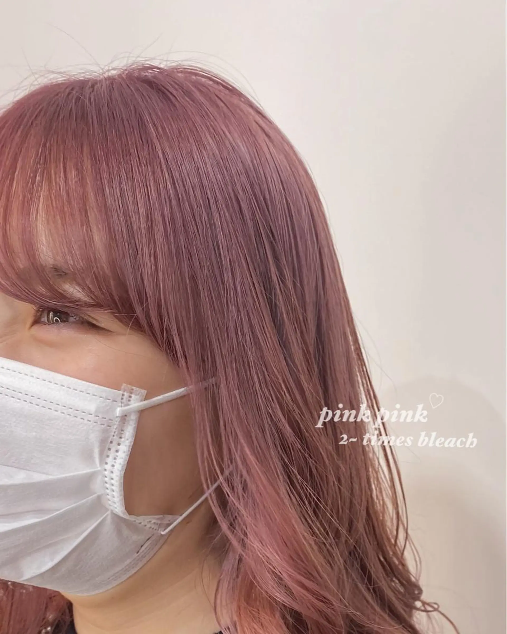 セミロング カット ヘアカラー トリートメント ハイトーンカラー 🩷NANAのヘアスタイル