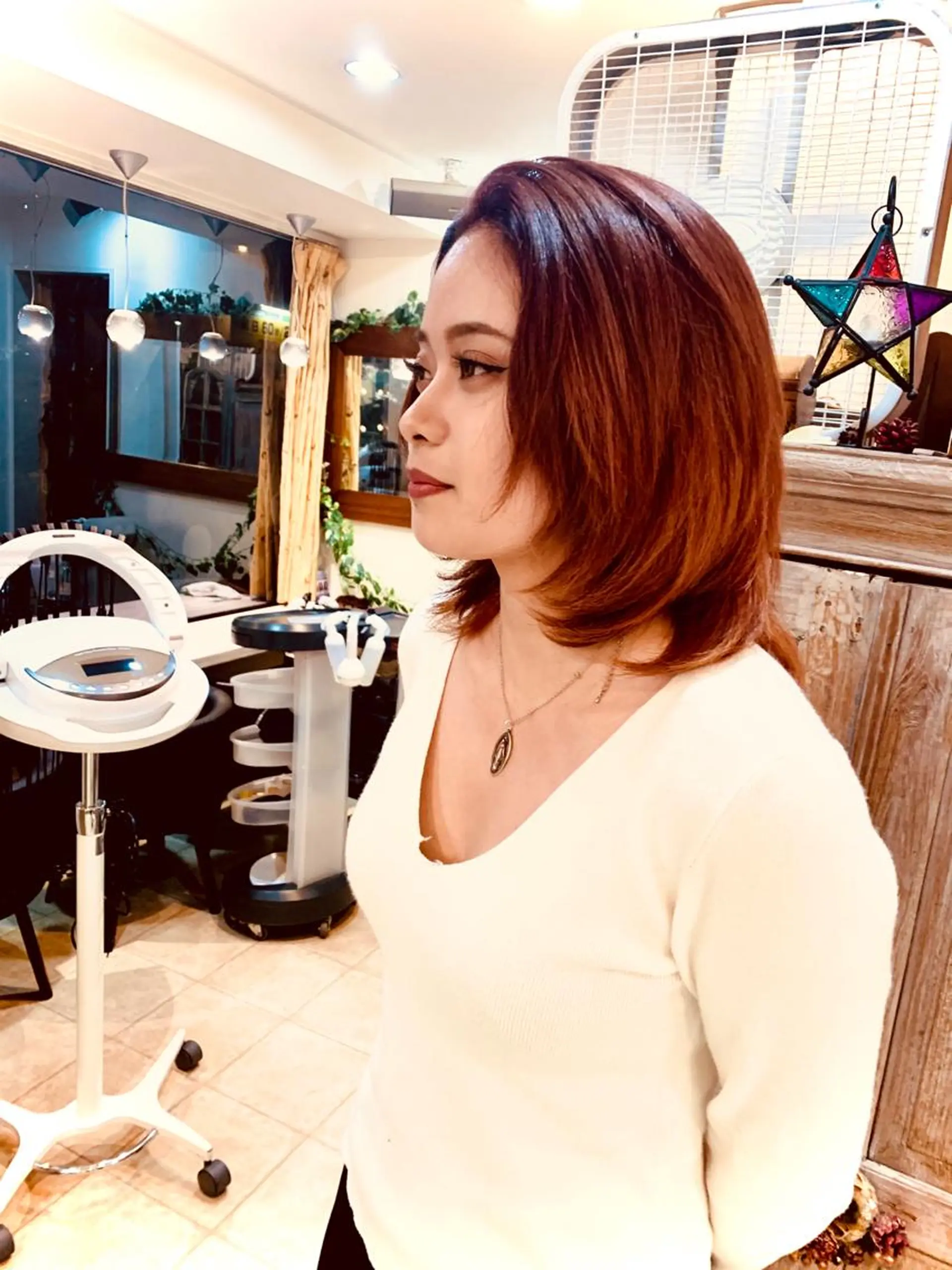 ミディアム カラー nishimura makotoのヘアスタイル