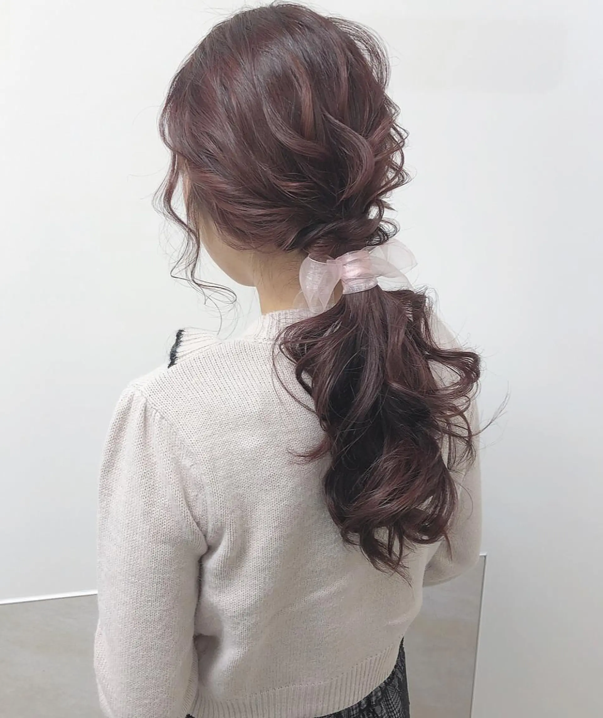 ロング カラー ヘアアレンジ ピンクカラー autre所属・大久保 ひでなりのヘアスタイル