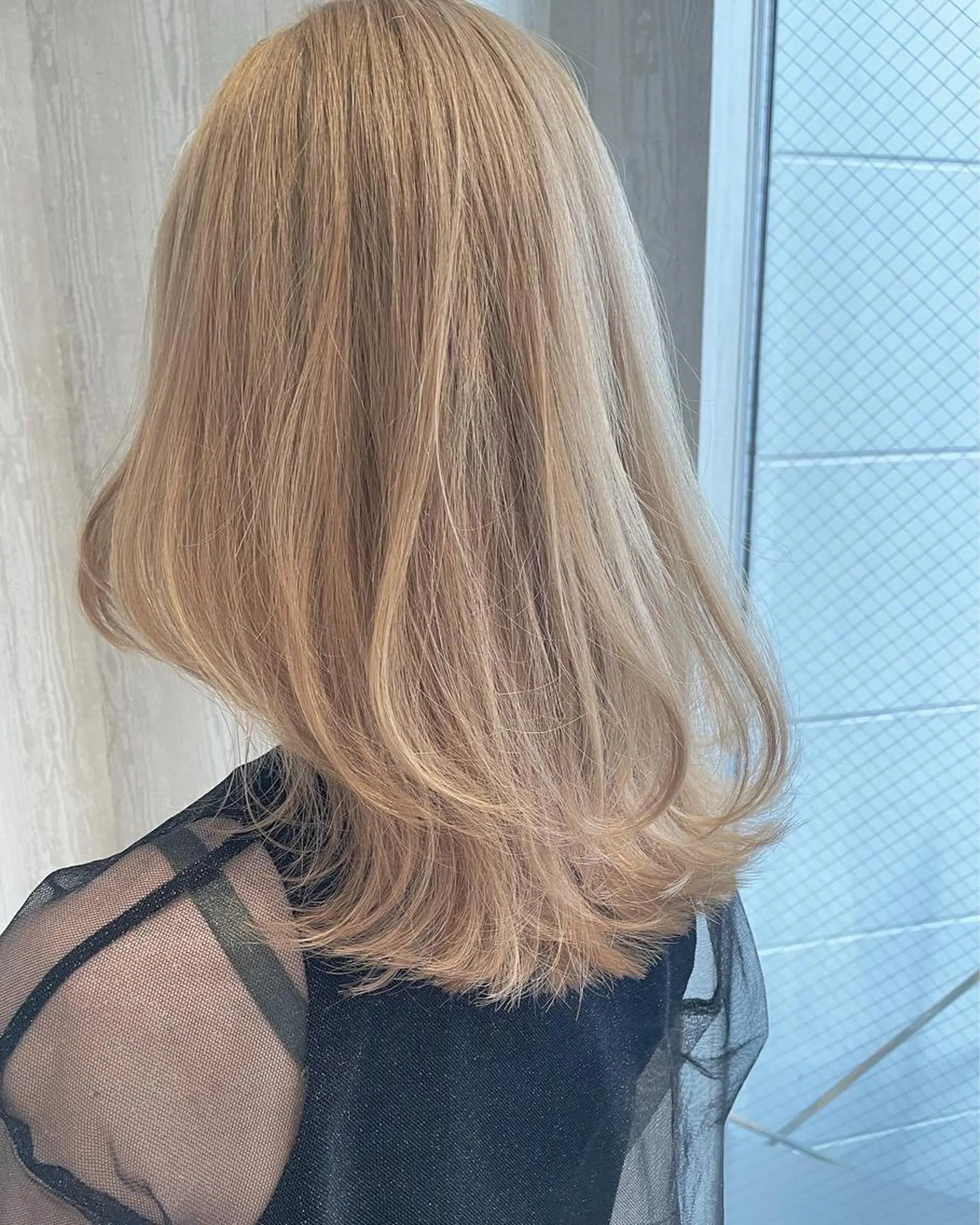 セミロング カラー アッシュ 外国人風カラー レイヤーカット トリートメント ヘアカラー トリートメント 河合秀明/ショート /ボブ/レイヤーのヘアスタイル