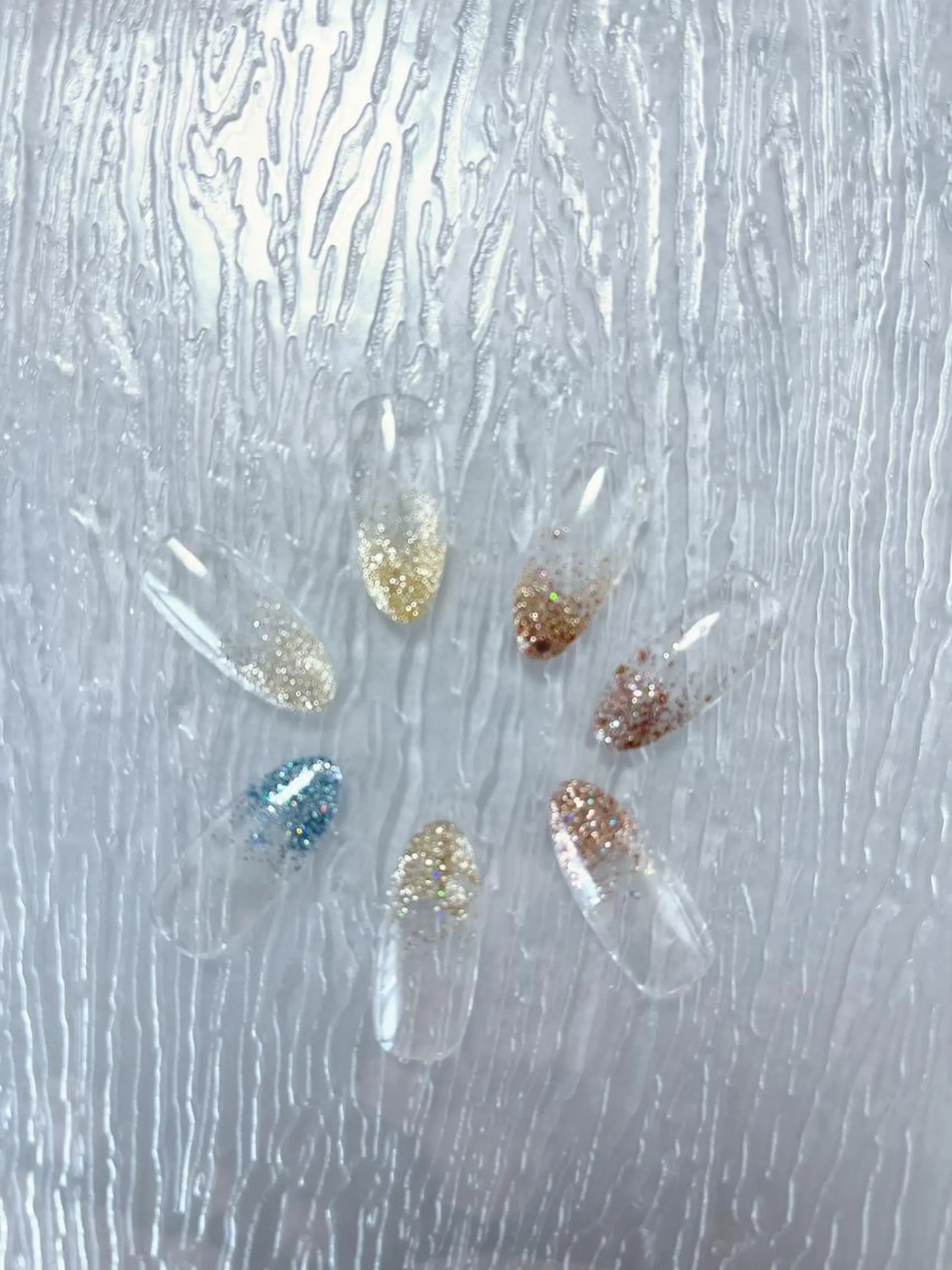 ネイル ラメ(グリッター) ラメグラデーション Bienvenue りょうこのネイルデザイン