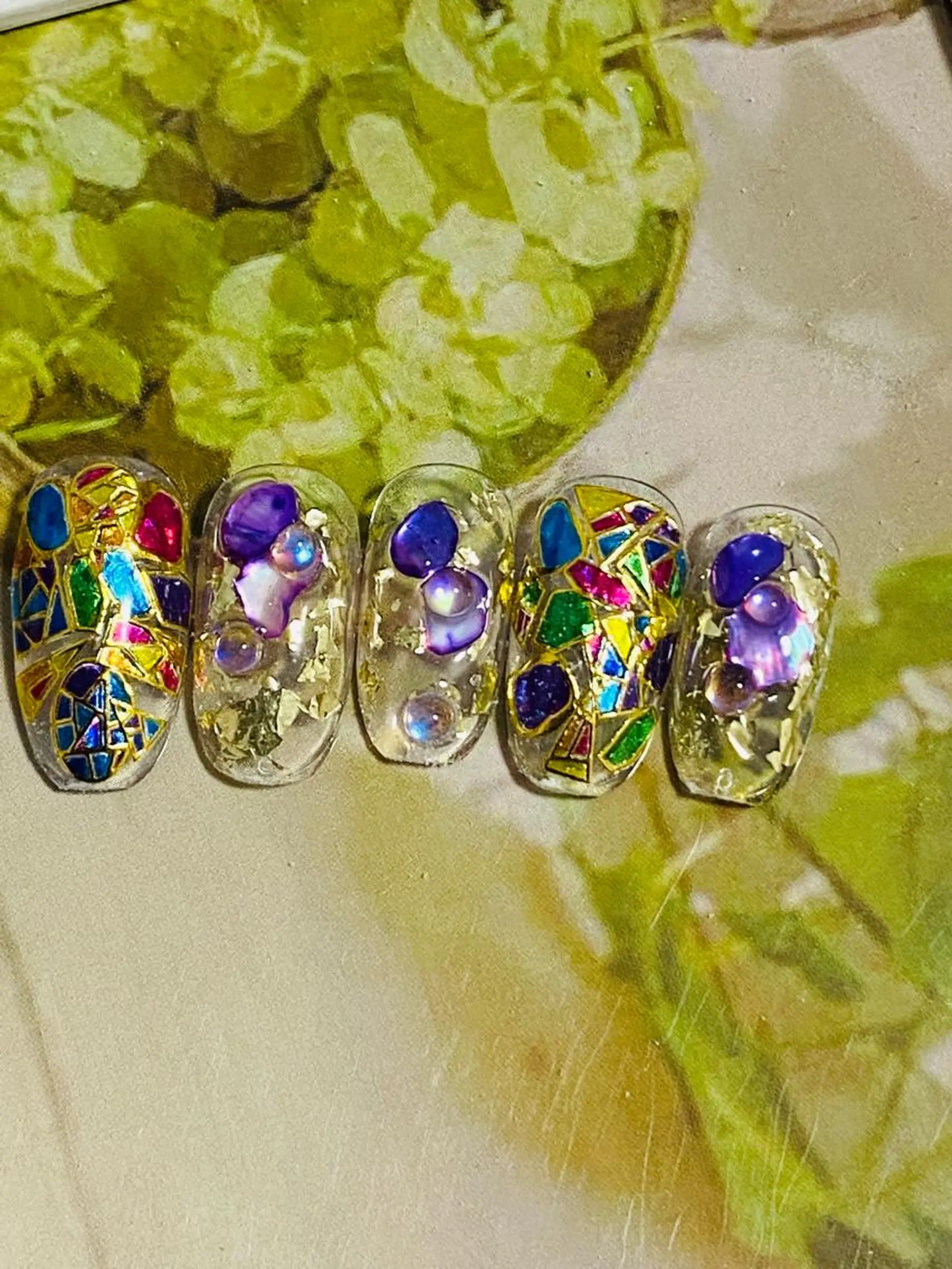 ネイル クリアネイル 自宅ネイルサロン ♦️nuance♦️のネイルデザイン