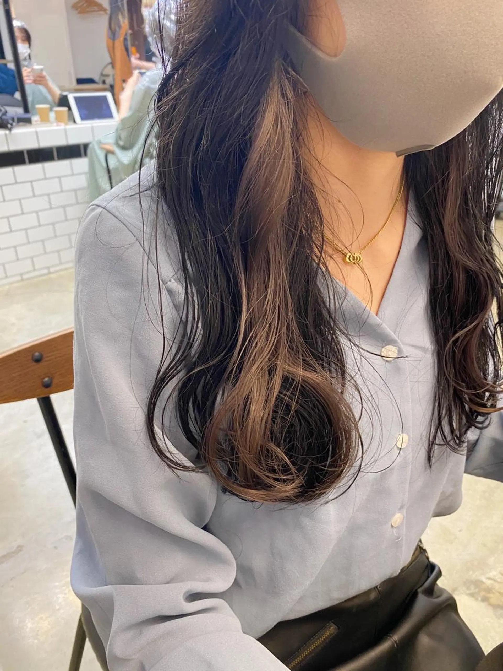 ミディアム カラー ヘアカラー トリートメント IVORY.所属・🟩白髪ぼかし/ボブ /ショートヘア/大司のヘアスタイル