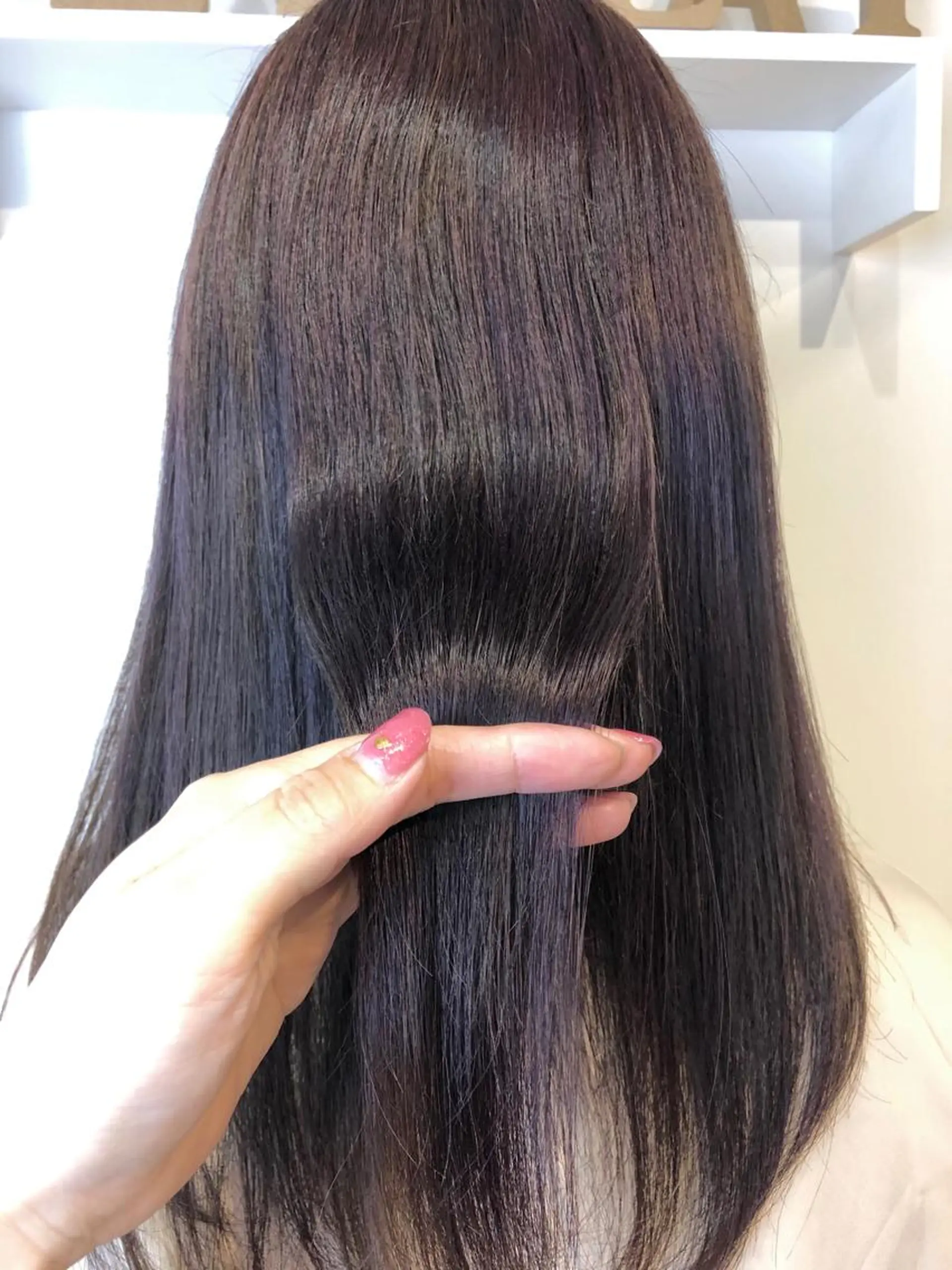 ミディアム カラー カット ヘアカラー トリートメント 青野 文香のヘアスタイル