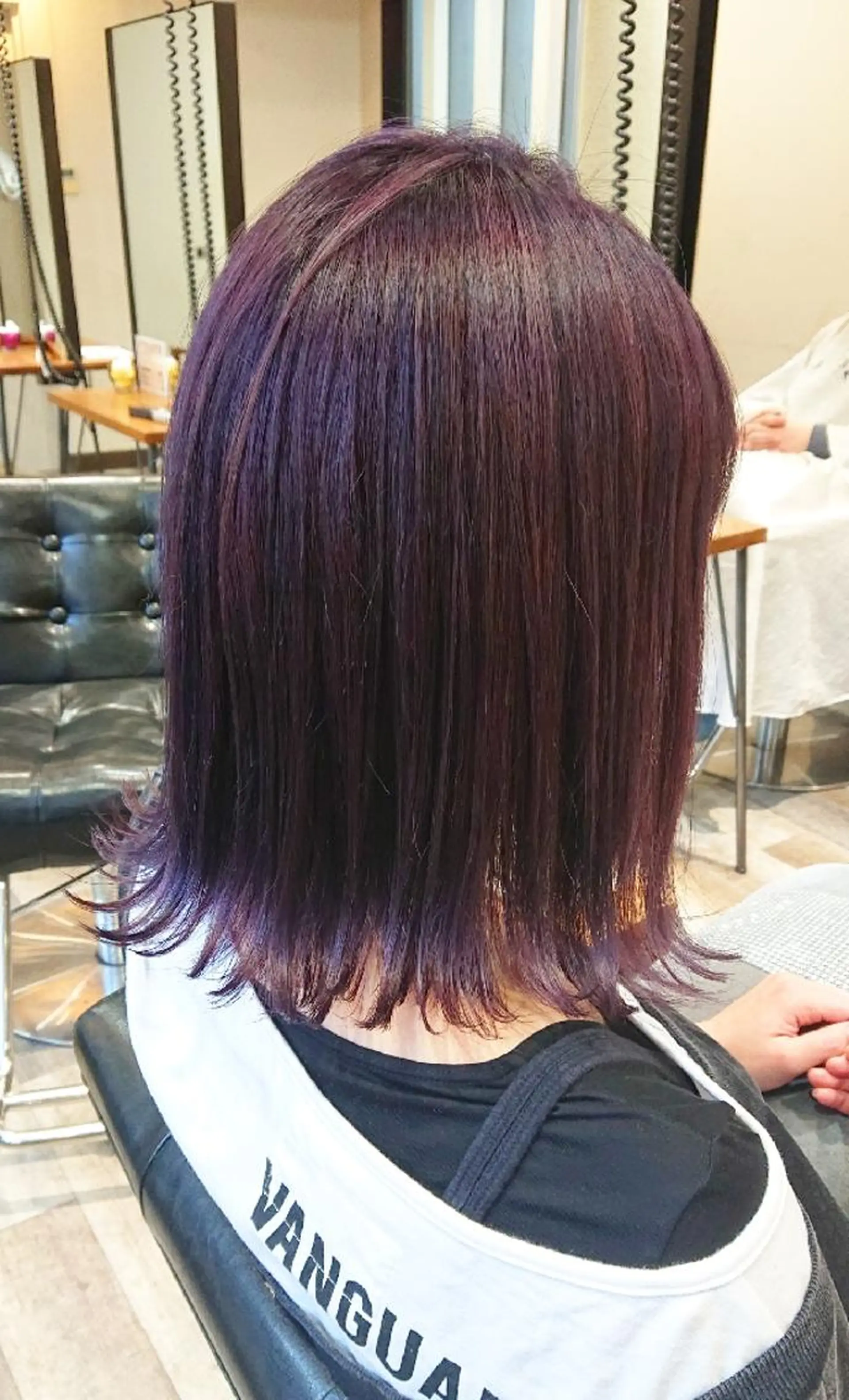 ミディアム カラー バイオレットカラー ACROあべの店所属・艶カラー/インナー /グラデ/大西小百合のヘアスタイル