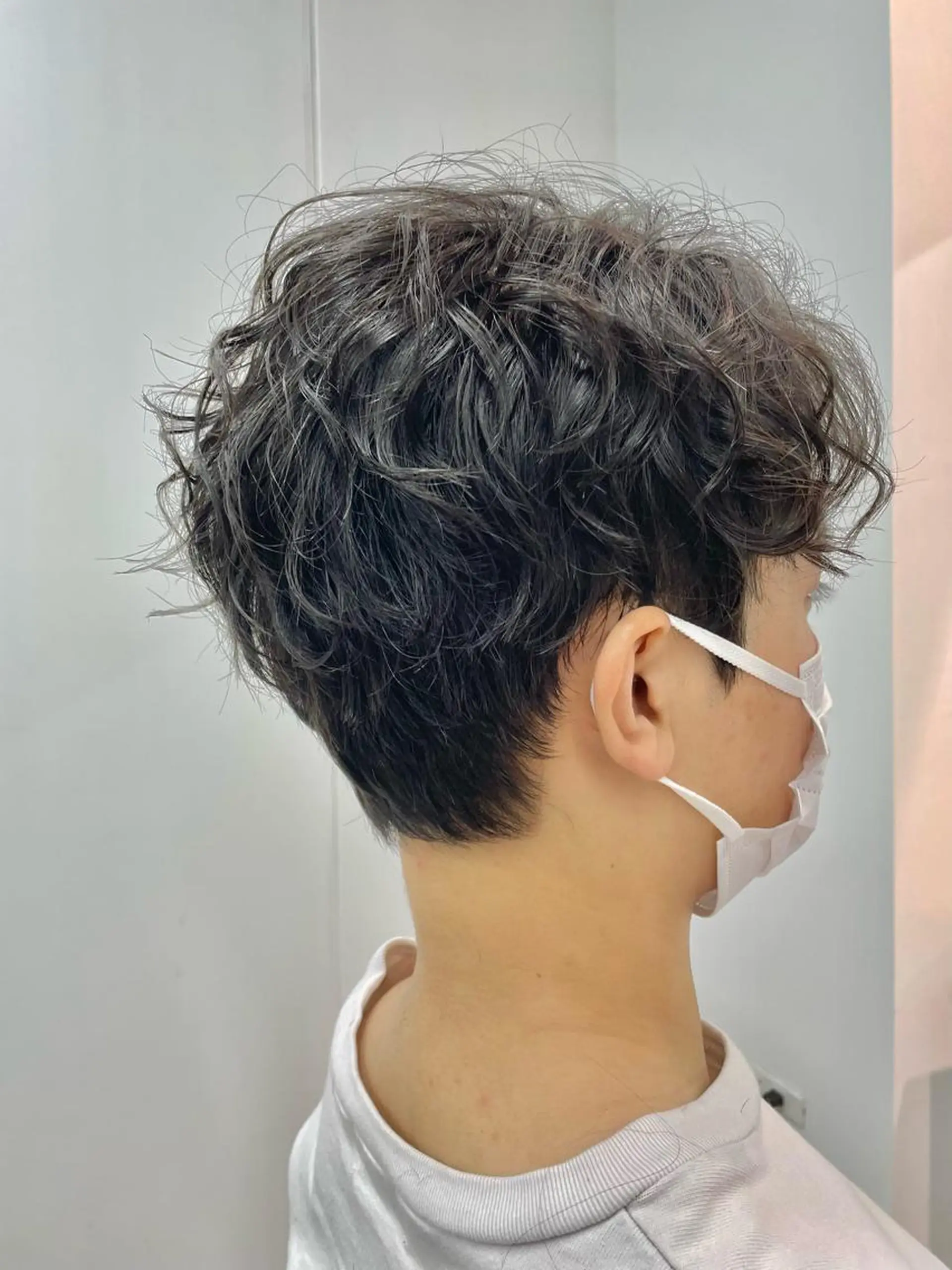 ショート パーマ カット 縮毛矯正 トリートメント Ms.CHARM【ミズチャーム】所属・韓国/レイヤーカット 顔周り/廣瀬達哉のヘアスタイル